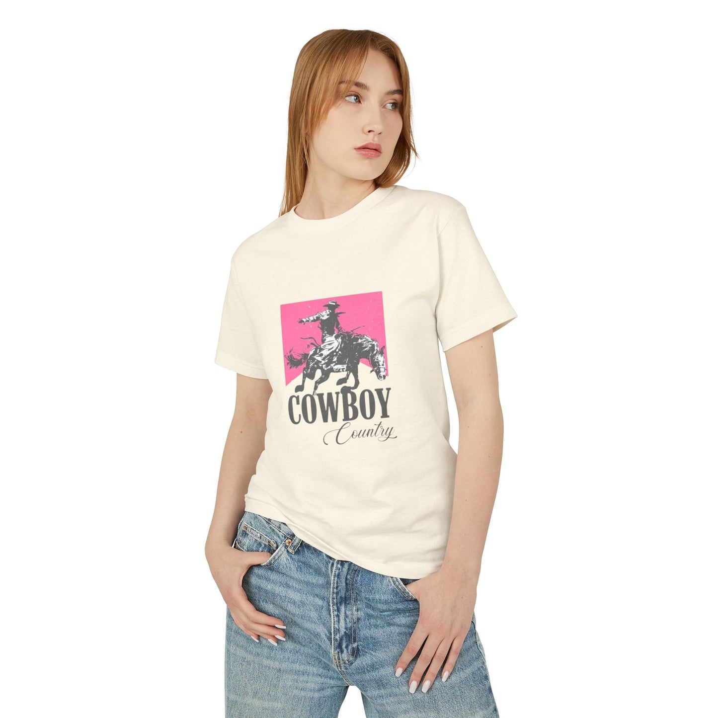 T-Shirt Unisex Cotton CowBoy by Mariu del Campo.