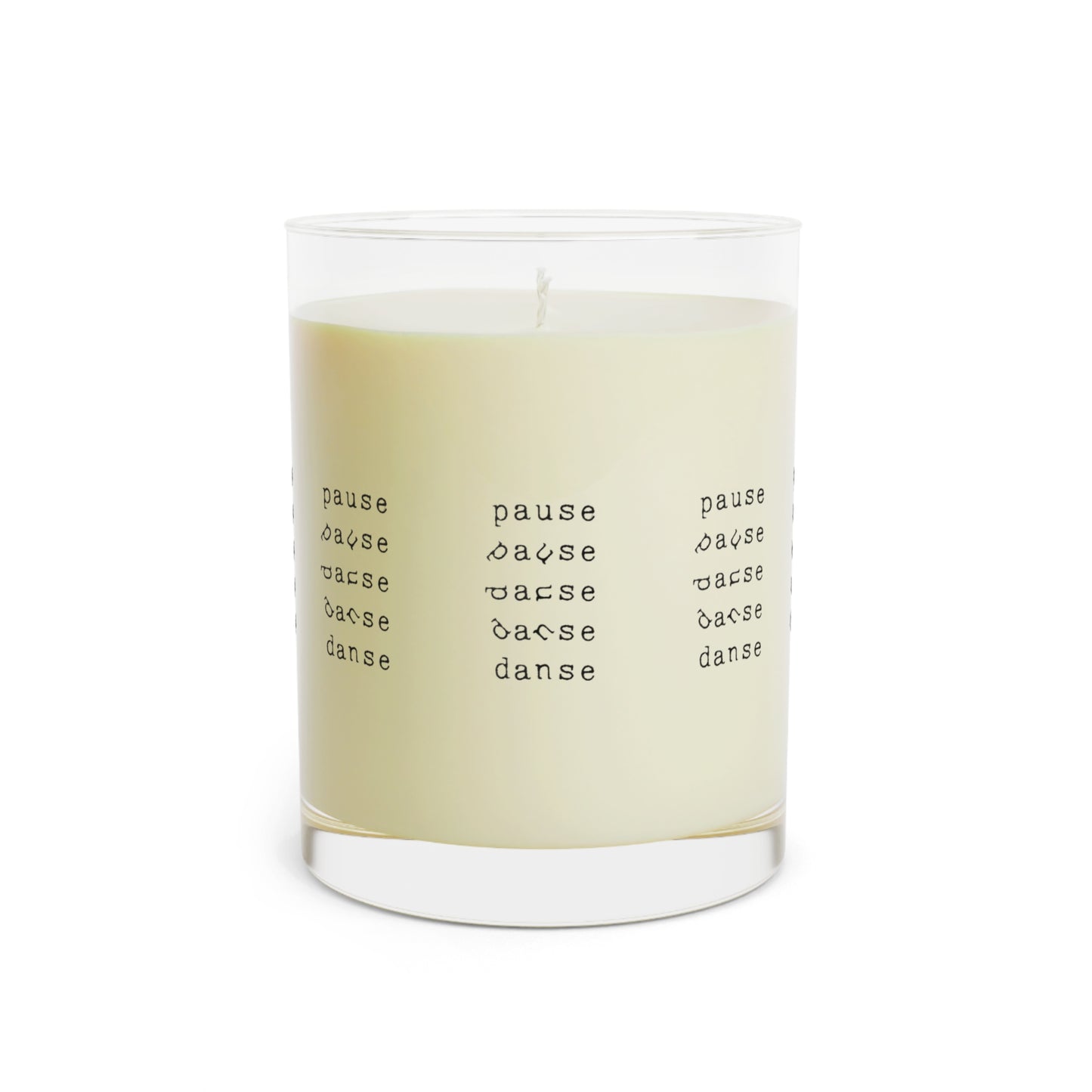Scented Candle - Full Glass, 11oz pause danse by Mariu del Campo.