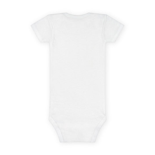 Baby Bodysuit Unisex Short Sleeve Stay Pawsitive — by Mariu del Campo