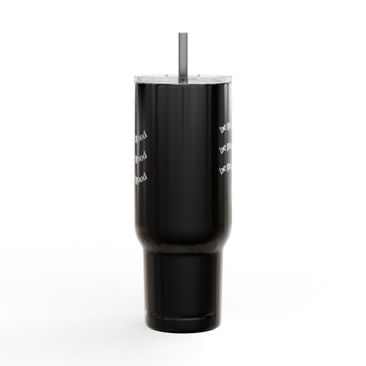 Tumbler Insulated 40oz Be Good Do Good by Mariu del Campo — gray option