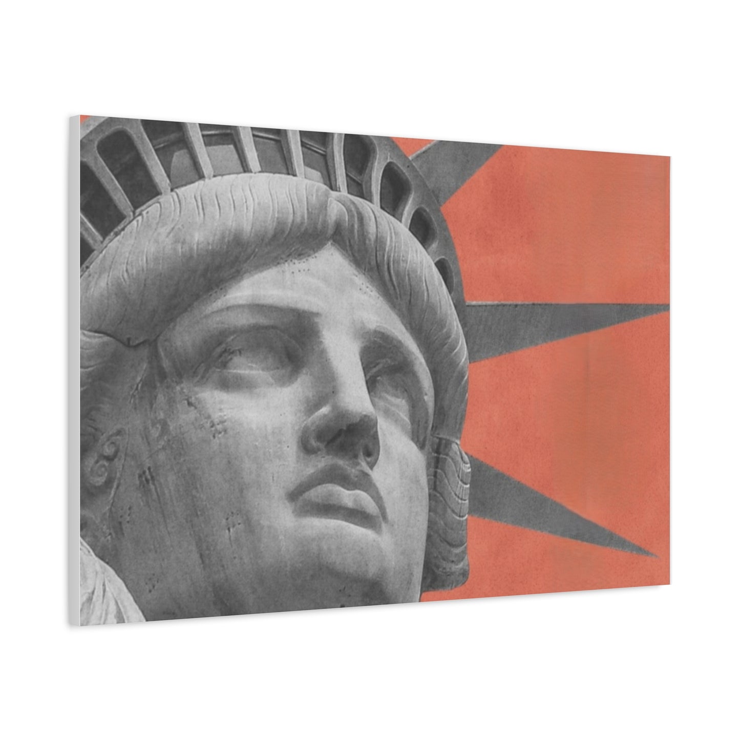 Canvas Matte featuring the iconic Liberty Statue by Mariu del Campo.