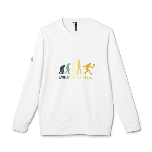 adidas® Unisex Fleece Crewneck Evolution of Padel — by Mariu del Campo