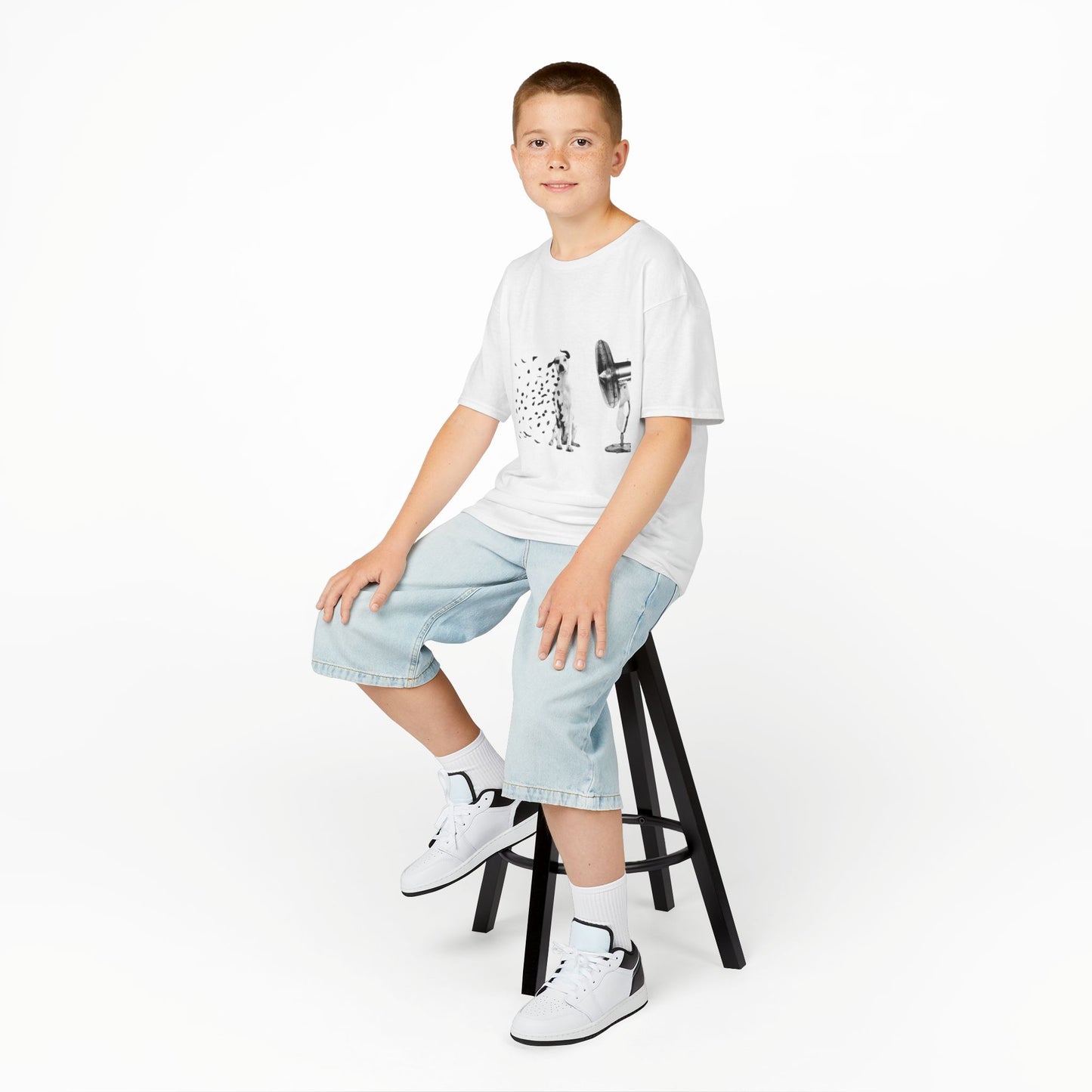 T- Shirt Kids Cotton Dalmata's fan by Mariu del Campo.