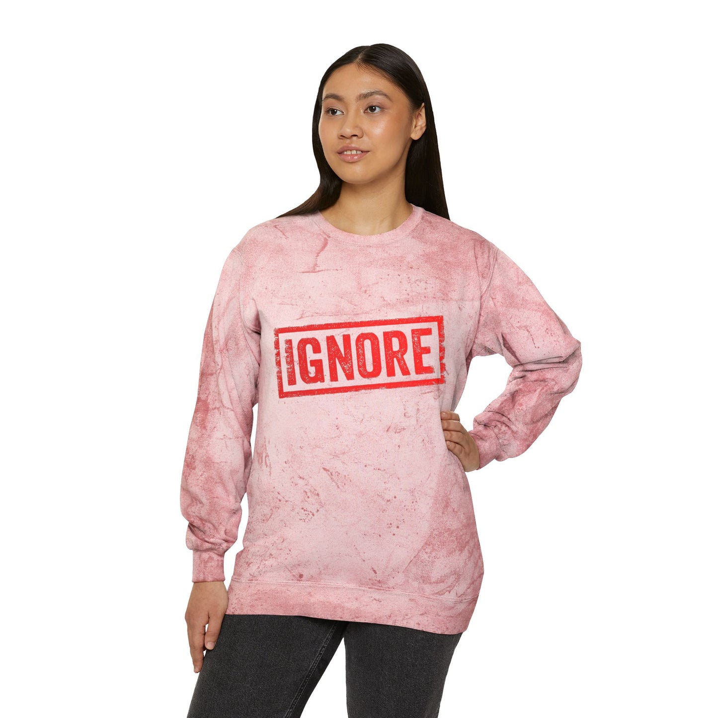 Sweatshirt Unisex Color Blast Crewneck ignore by Mariu del Campo.