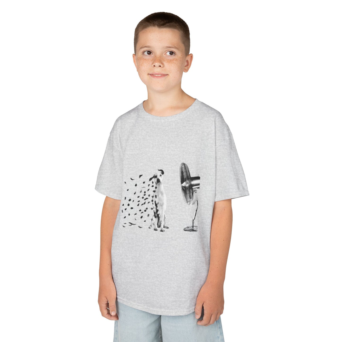 T- Shirt Kids Cotton Dalmata's fan by Mariu del Campo.