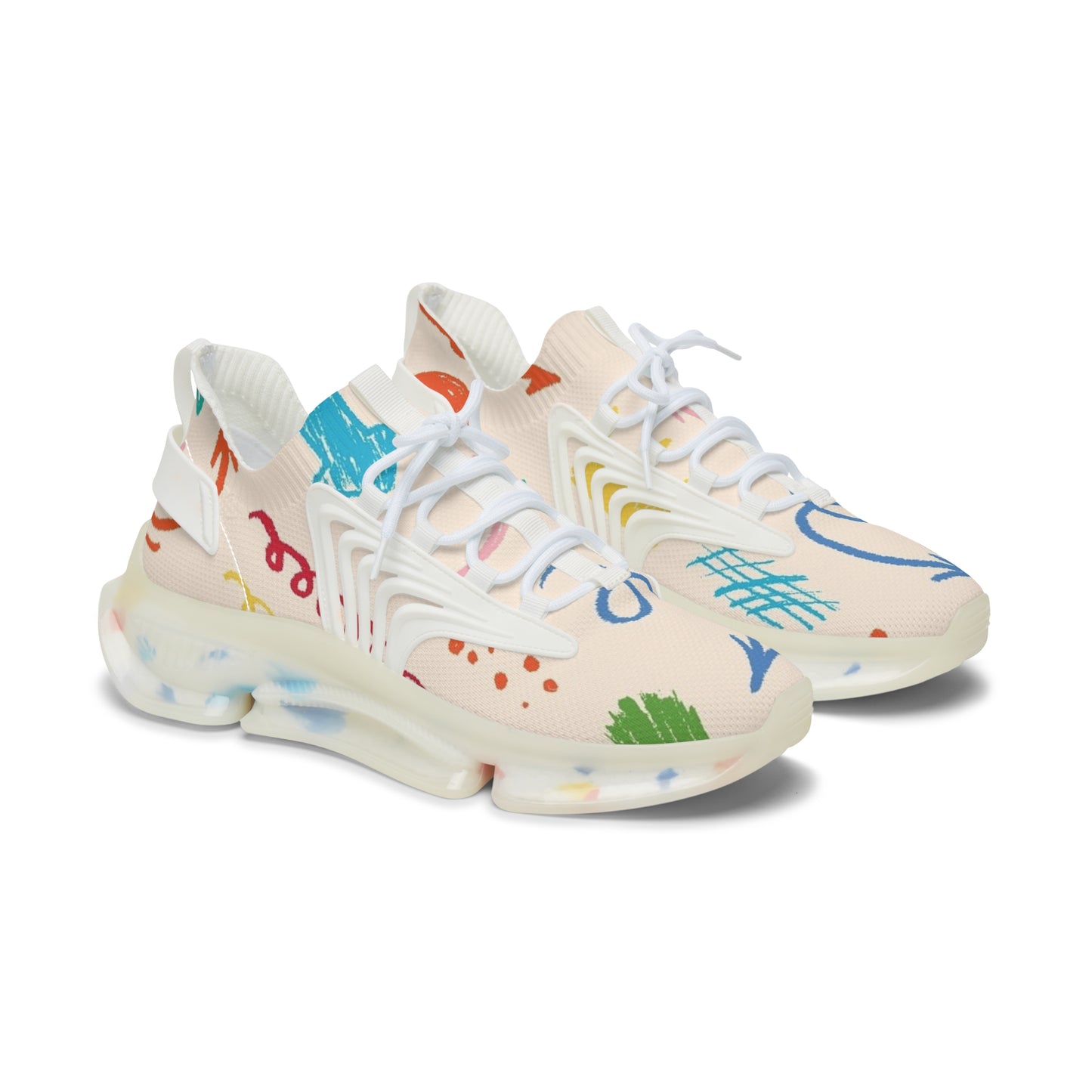 Sneakers Women's Mesh symbols by Mariu del Campo.