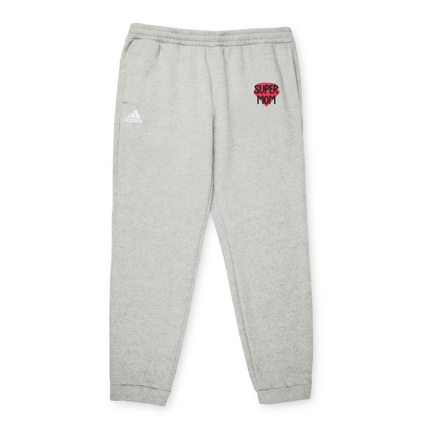 adidas® Unisex Fleece Joggers Super Mom by Mariu del Campo.