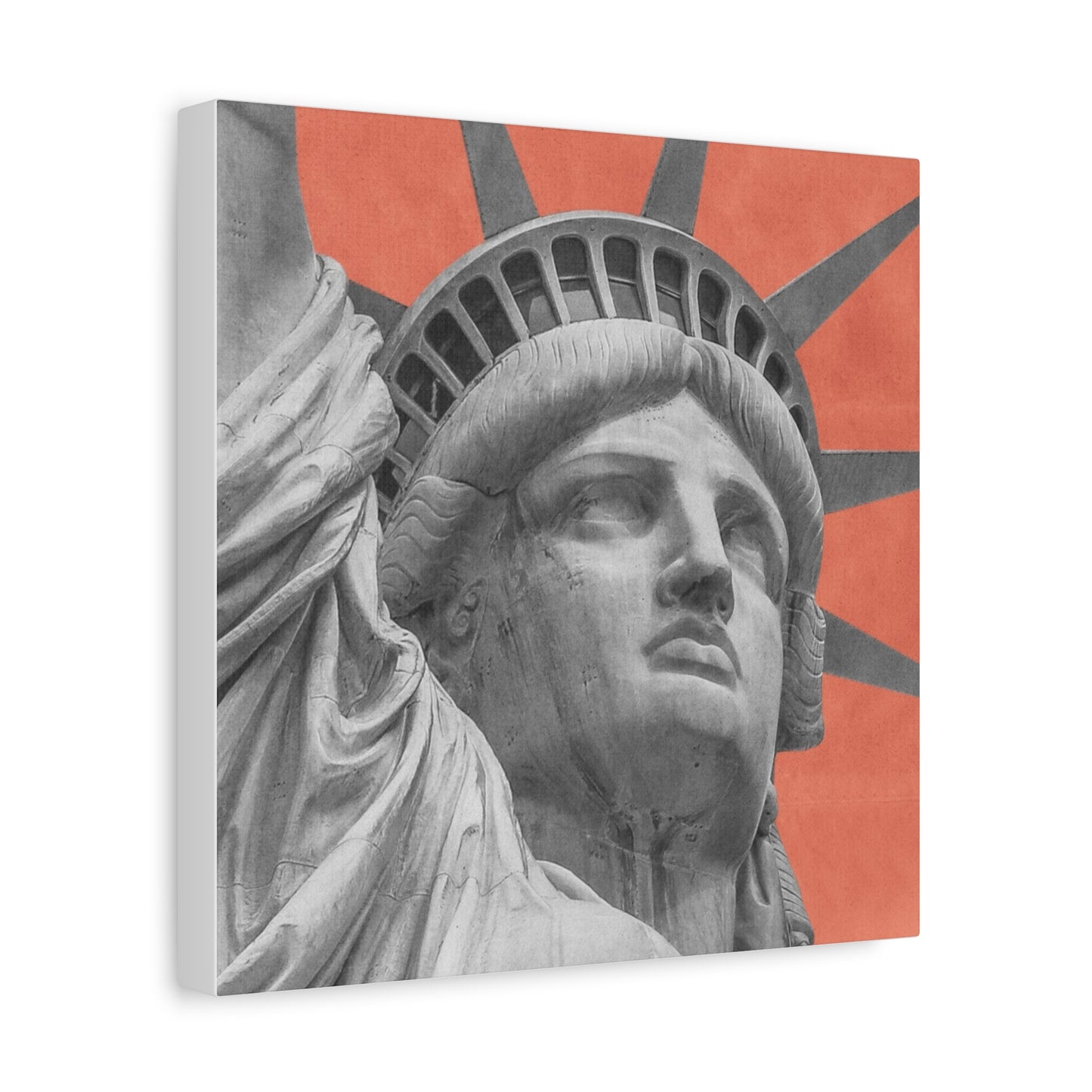 Canvas Matte featuring the iconic Liberty Statue by Mariu del Campo.