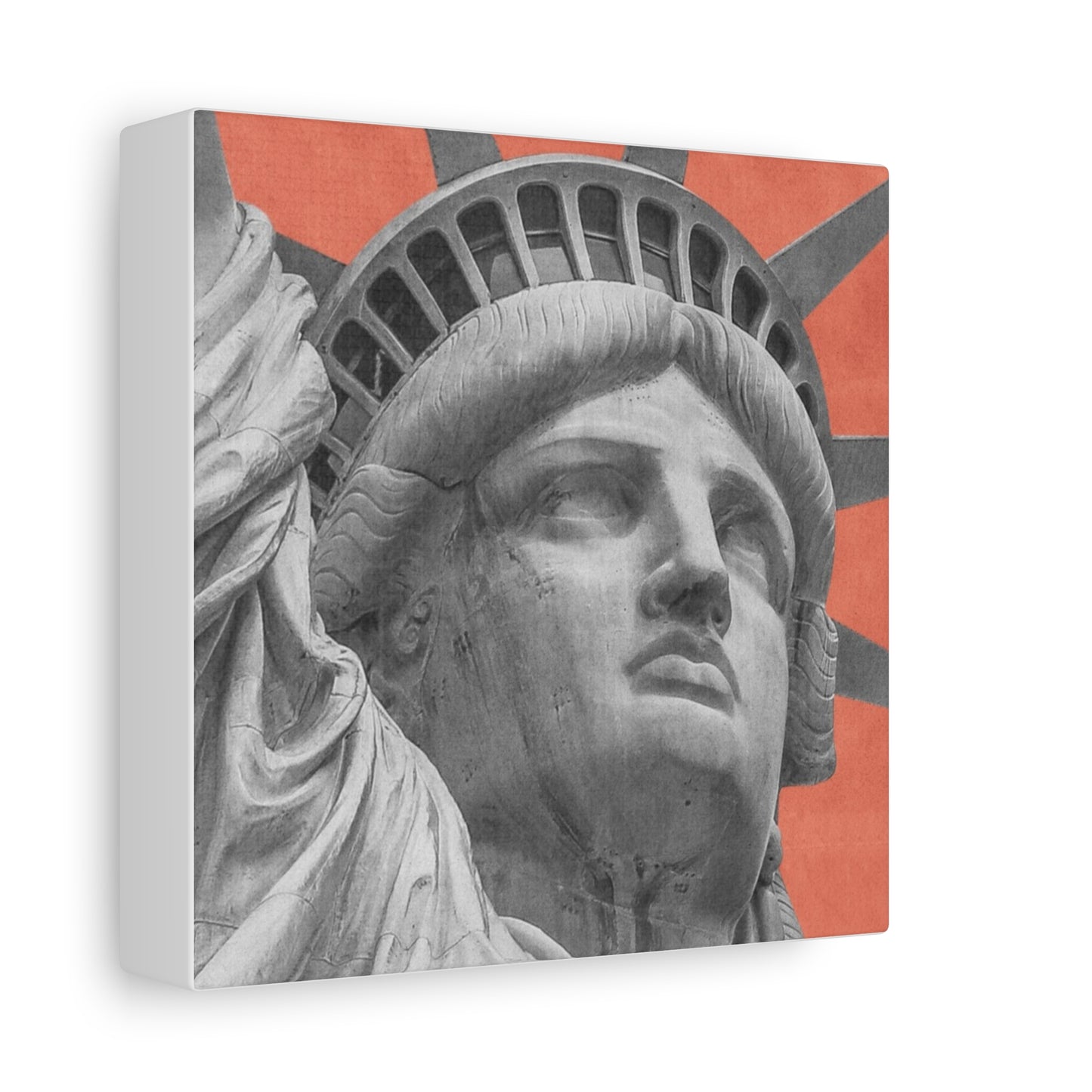 Canvas Matte featuring the iconic Liberty Statue by Mariu del Campo.
