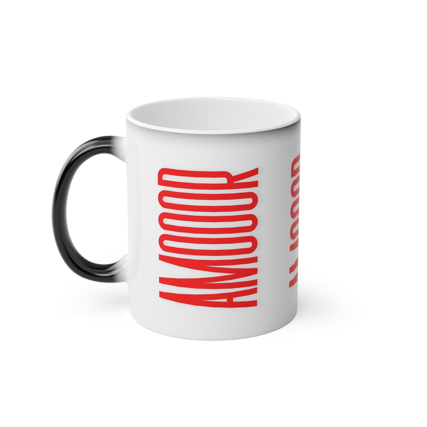 Mug Amooor Magic Mug - Perfect Gift for Valentine's Day & Coffee Lovers by Mariu del Campo.