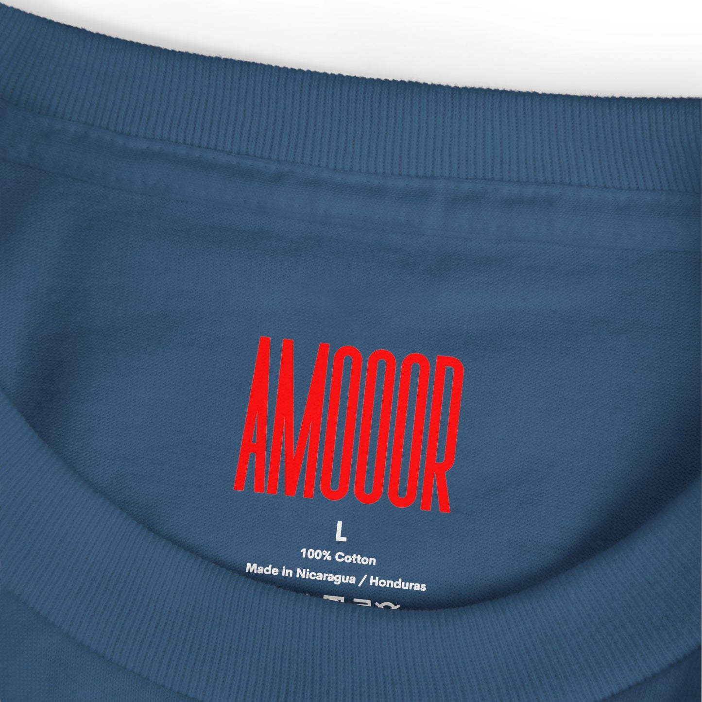 T-Shirt AMOOOR Unisex Heavyweight Cotton Tee by Mariu del Campo.