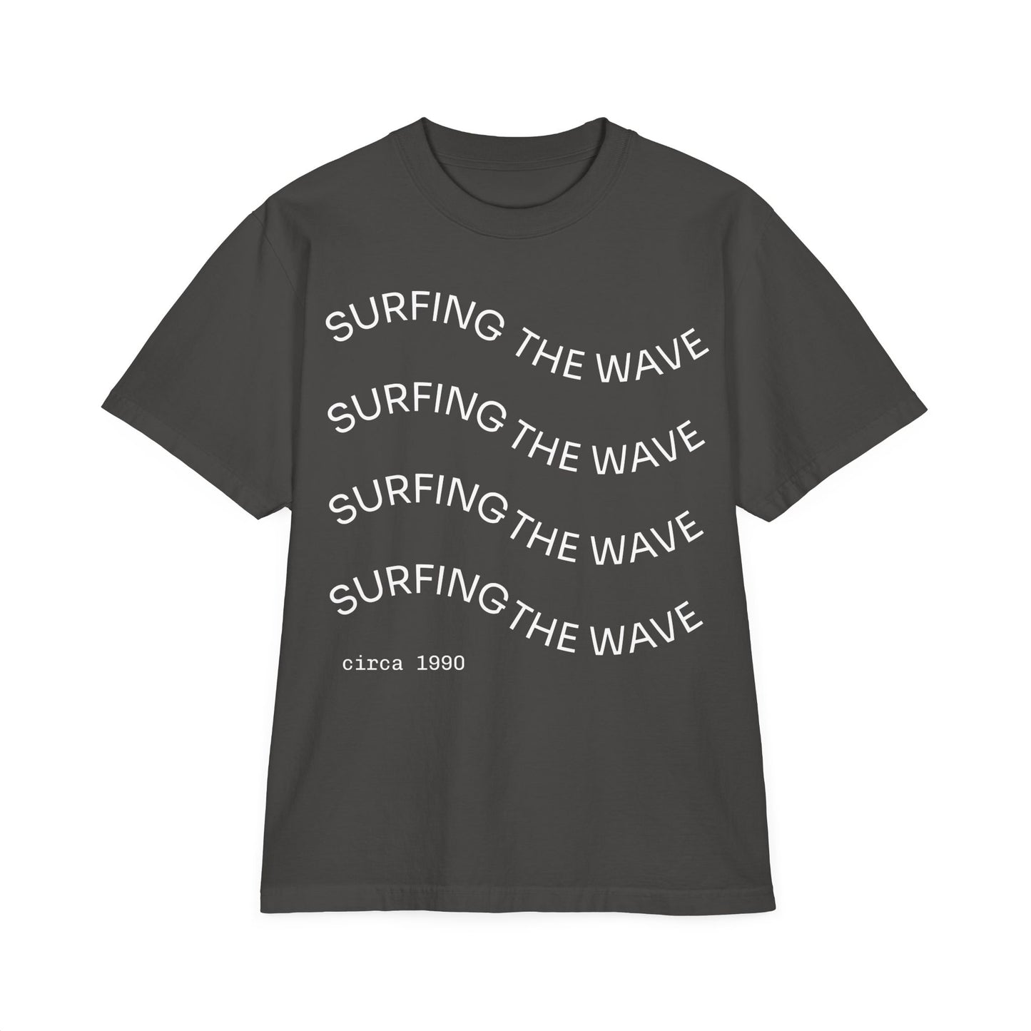 T-Shirt Surfing Wave Unisex by Mariu del Campo.