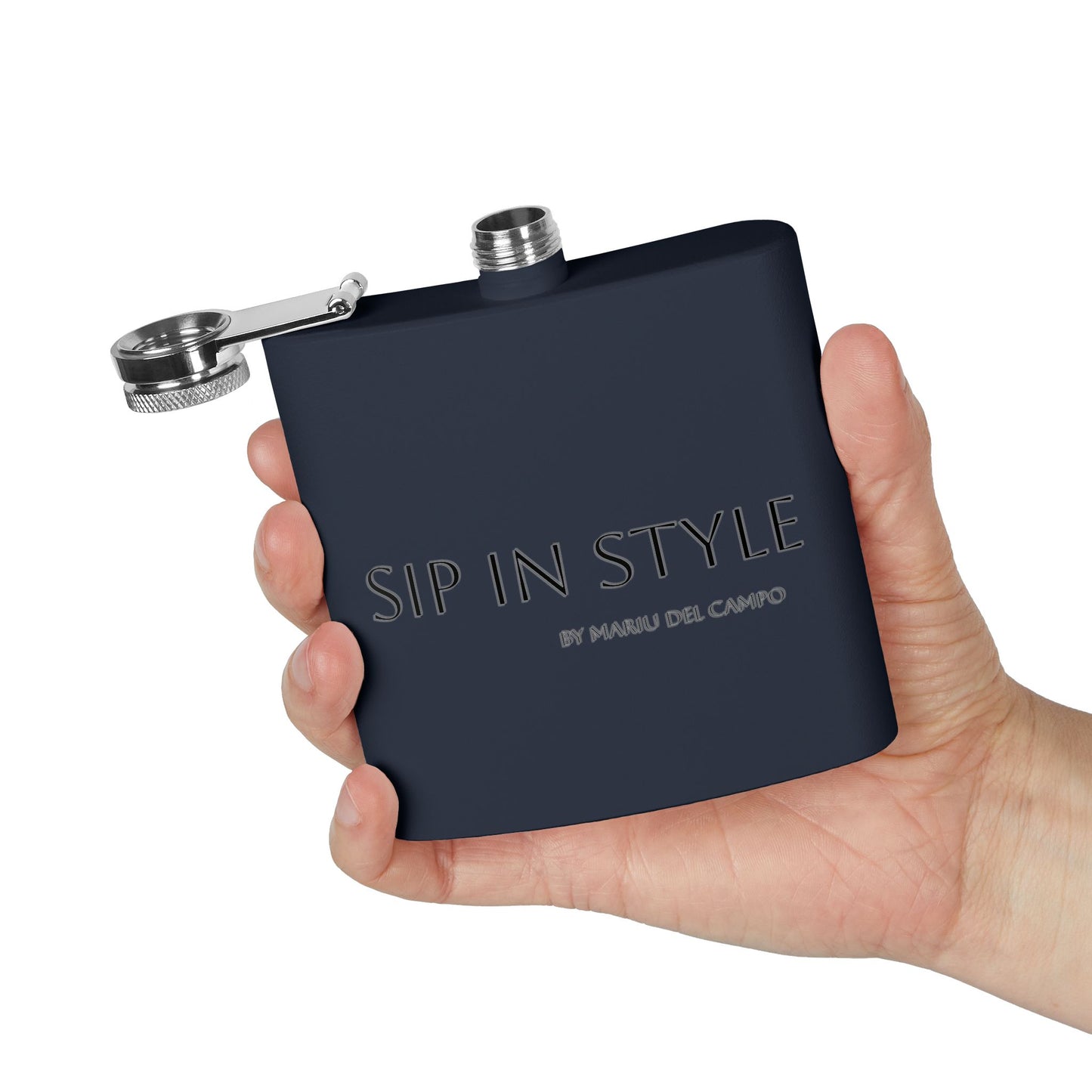 Steel Flask Sip in Style by Mariu del Campo.
