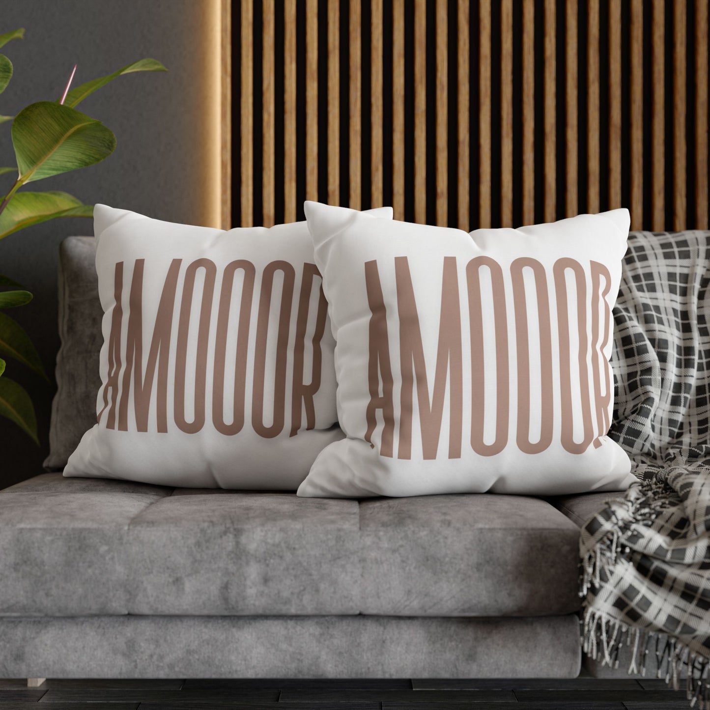 Pillow Modern Square Throw AMOOOR by Mariu del Campo.