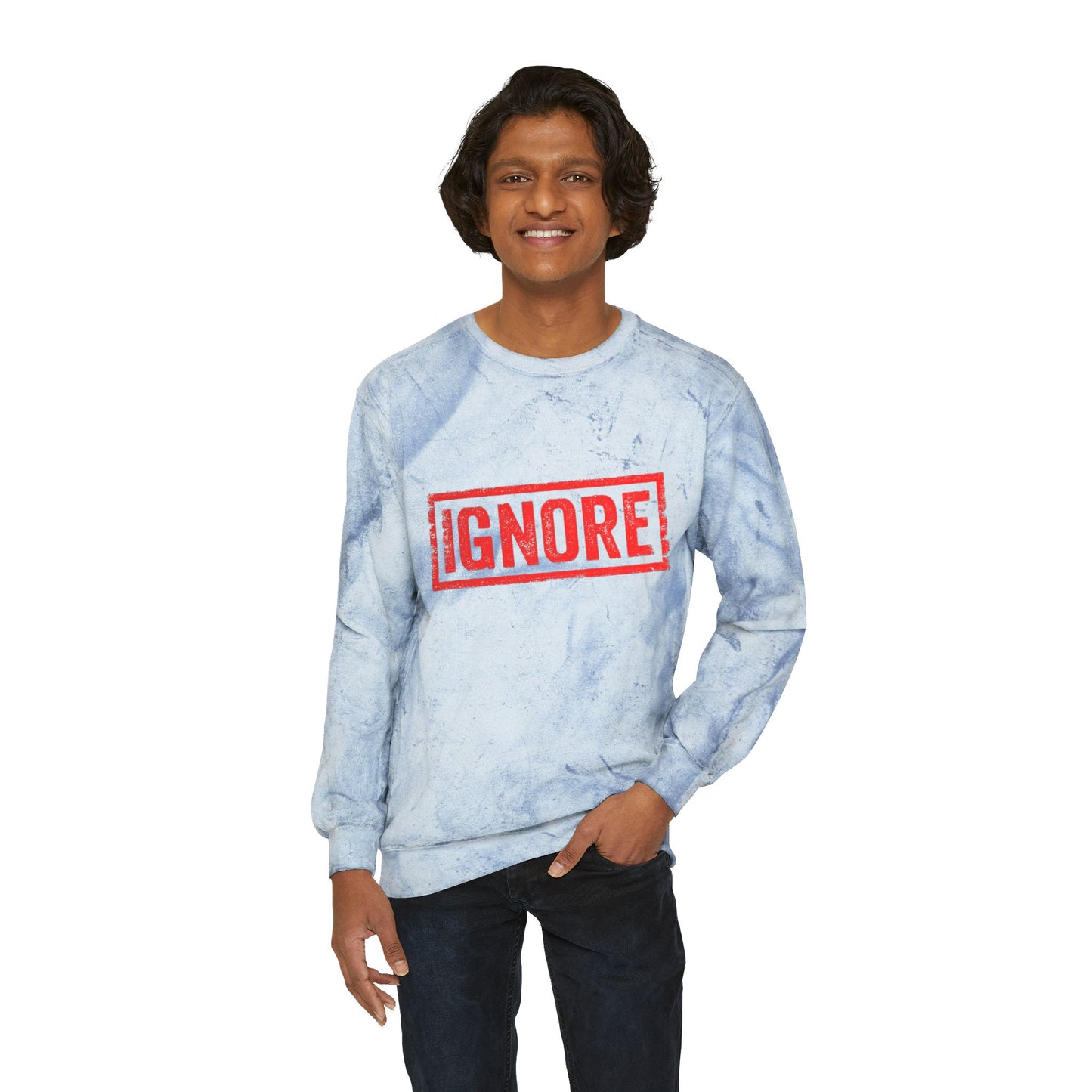 Sweatshirt Unisex Color Blast Crewneck ignore by Mariu del Campo.