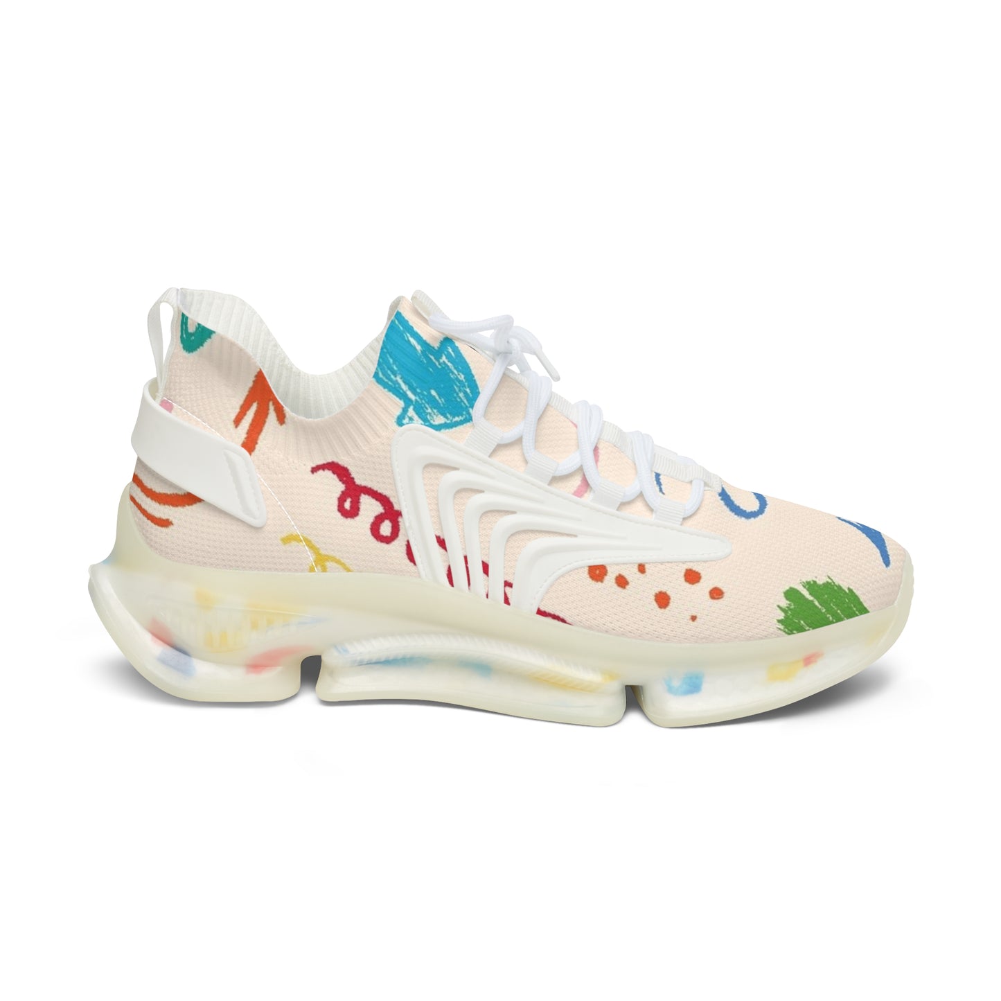 Sneakers Women's Mesh symbols by Mariu del Campo.