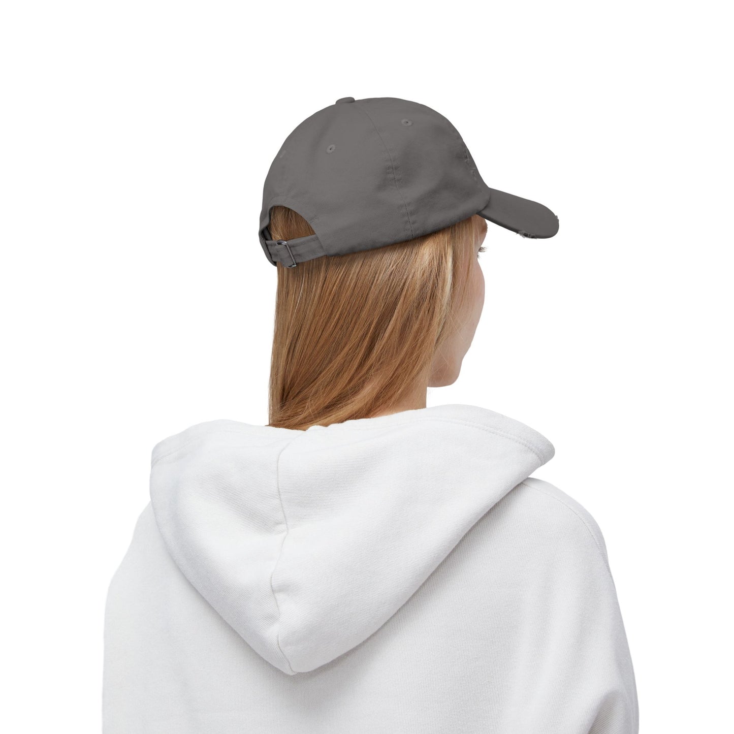 Hat Unisex Distressed Cap Love by Mariu del Campo. - Mariu del Campo