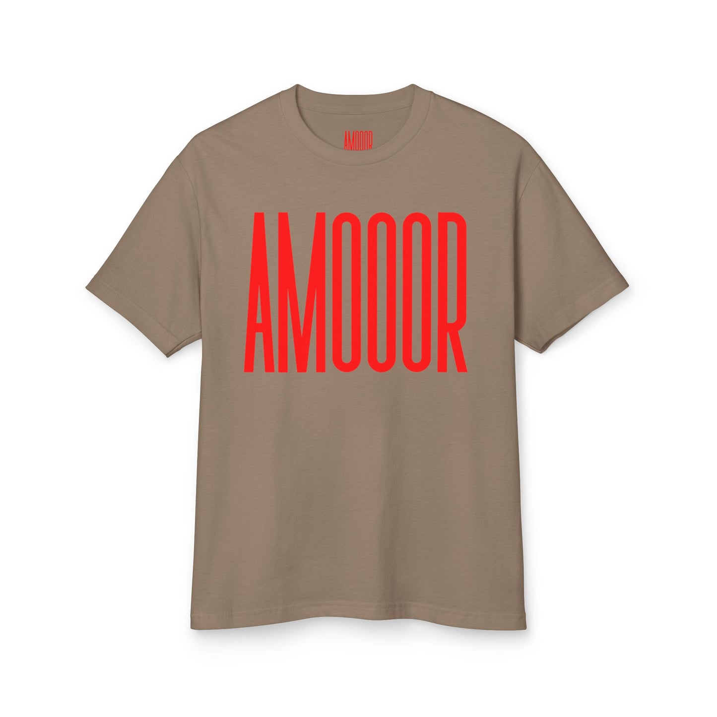 T-Shirt AMOOOR Unisex Heavyweight Cotton Tee by Mariu del Campo.