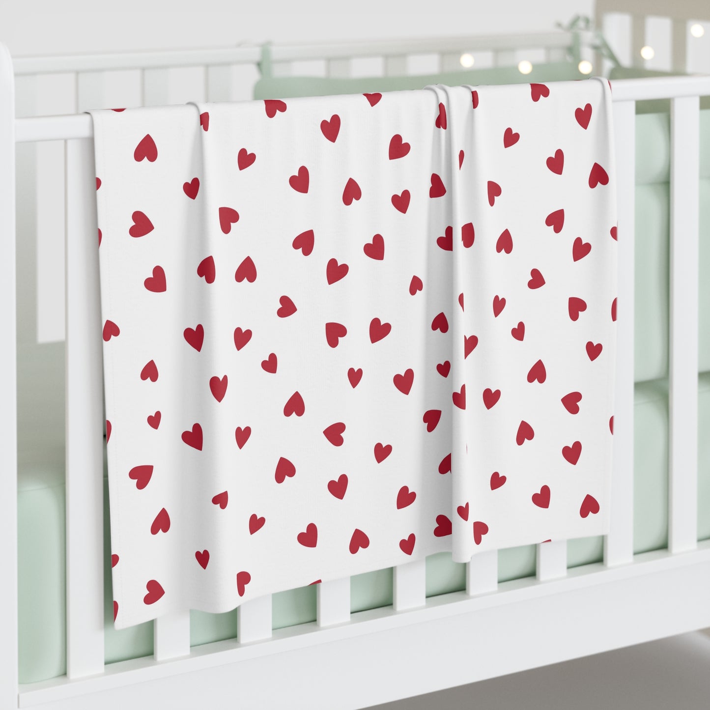 Blanket Unisex Baby Swaddle heart by Mariu del Campo.