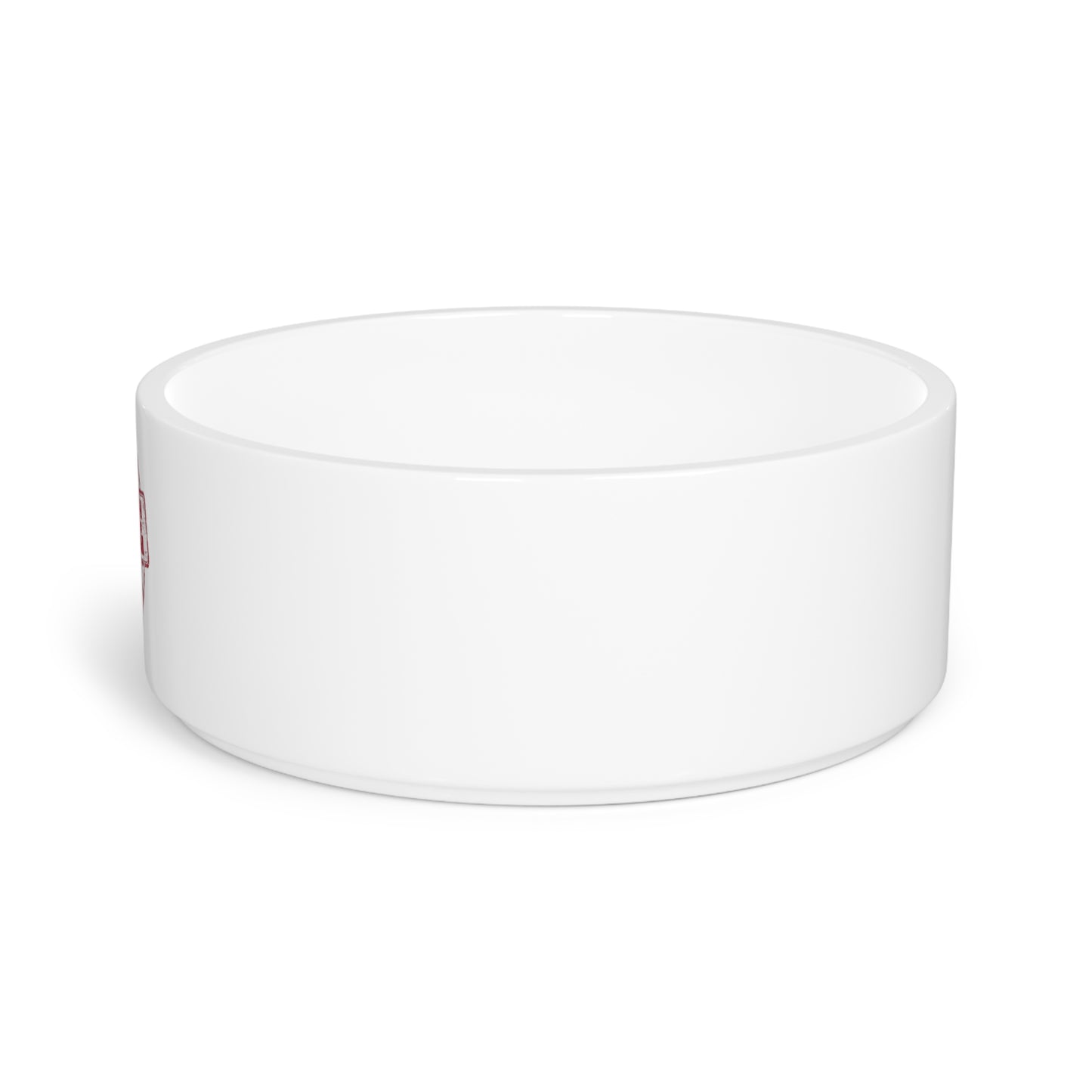Pet Bowl white ceramic Love by Mariu del Campo.