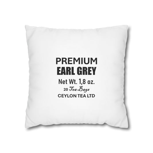 Pillowcase Square Poly Canvas Premium by Mariu del Campo — texture and print detail