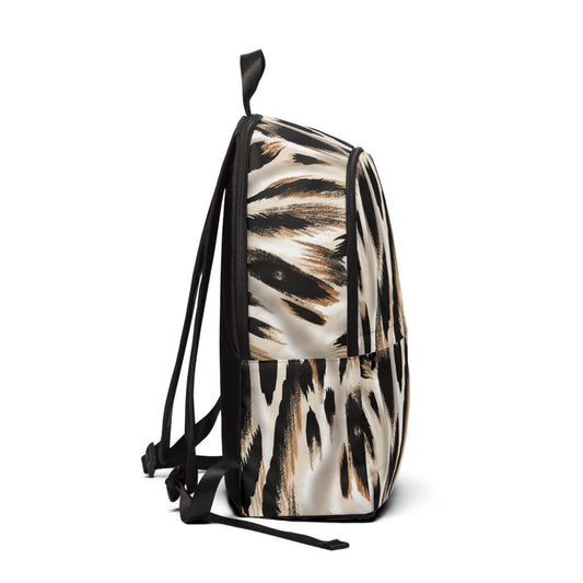 Backpack Unisex Fabric Wild by Mariu del Campo — side view with padded straps