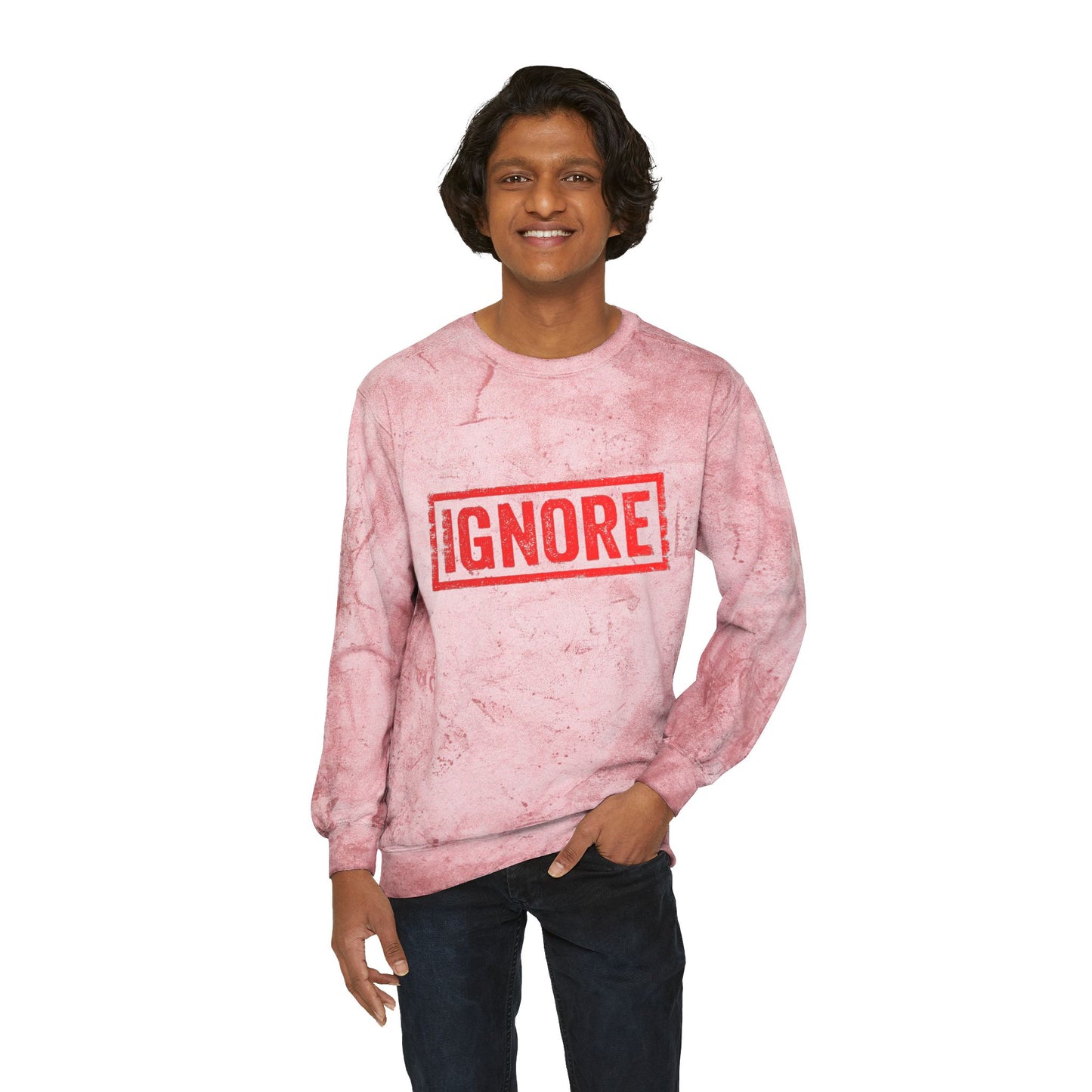 Sweatshirt Unisex Color Blast Crewneck ignore by Mariu del Campo.