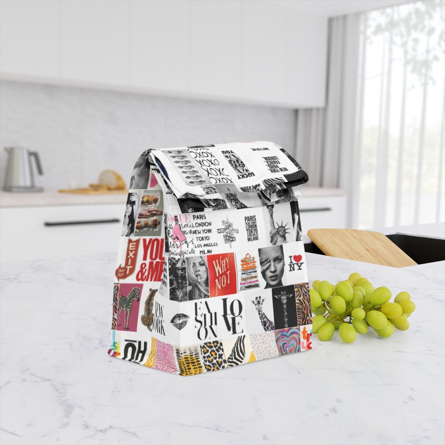 Bag Polyester Lunch patchwork by Mariu del Campo. - Mariu del Campo