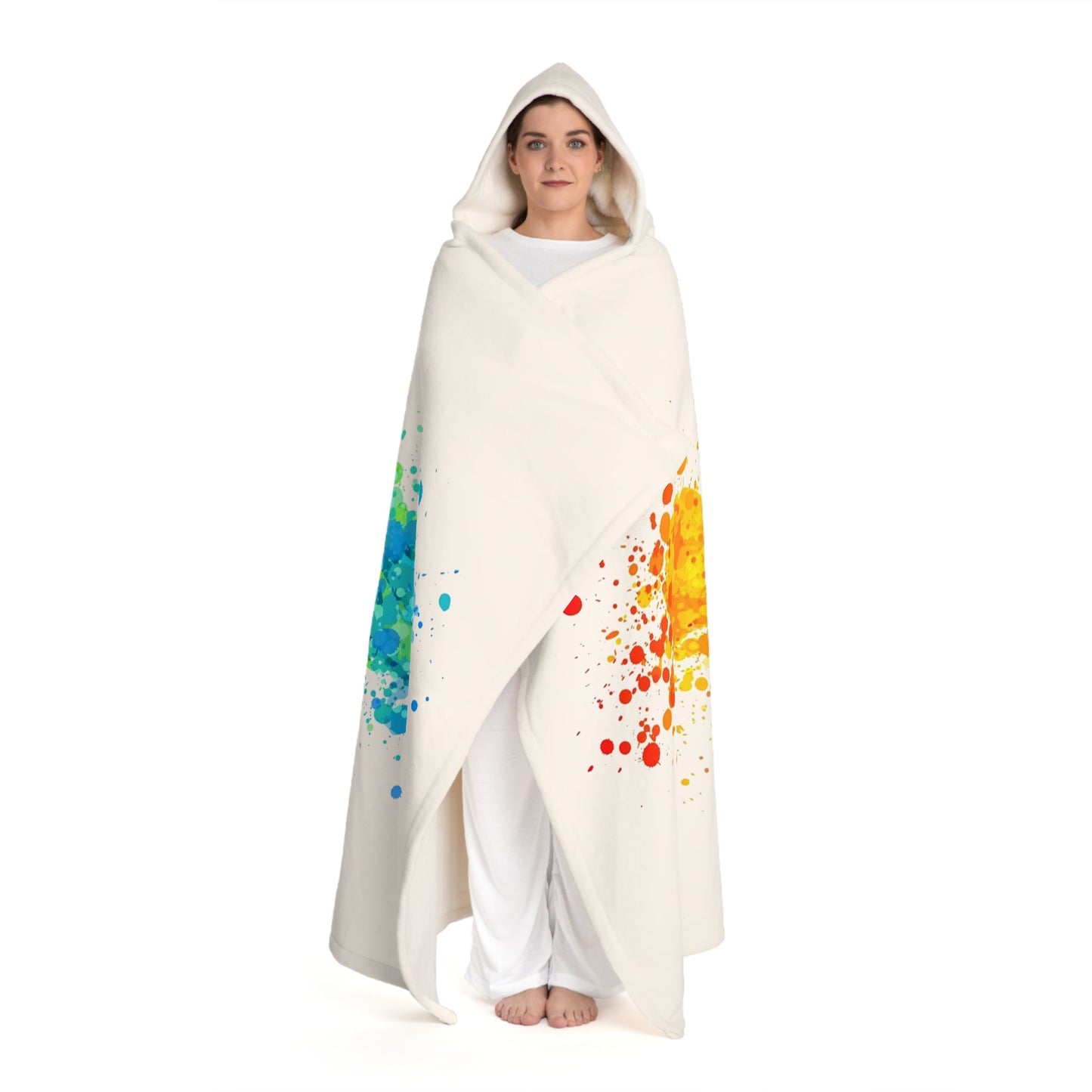 Blanket Hooded Sherpa Fleece Colors by Mariu del Campo. - Mariu del Campo