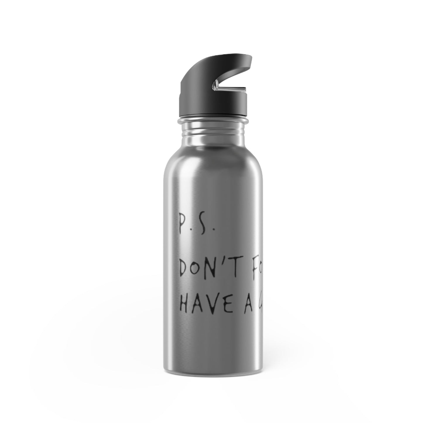 Bottle Stainless Steel Water With Straw, 20oz don't forget by Mariu del Campo. - Mariu del Campo