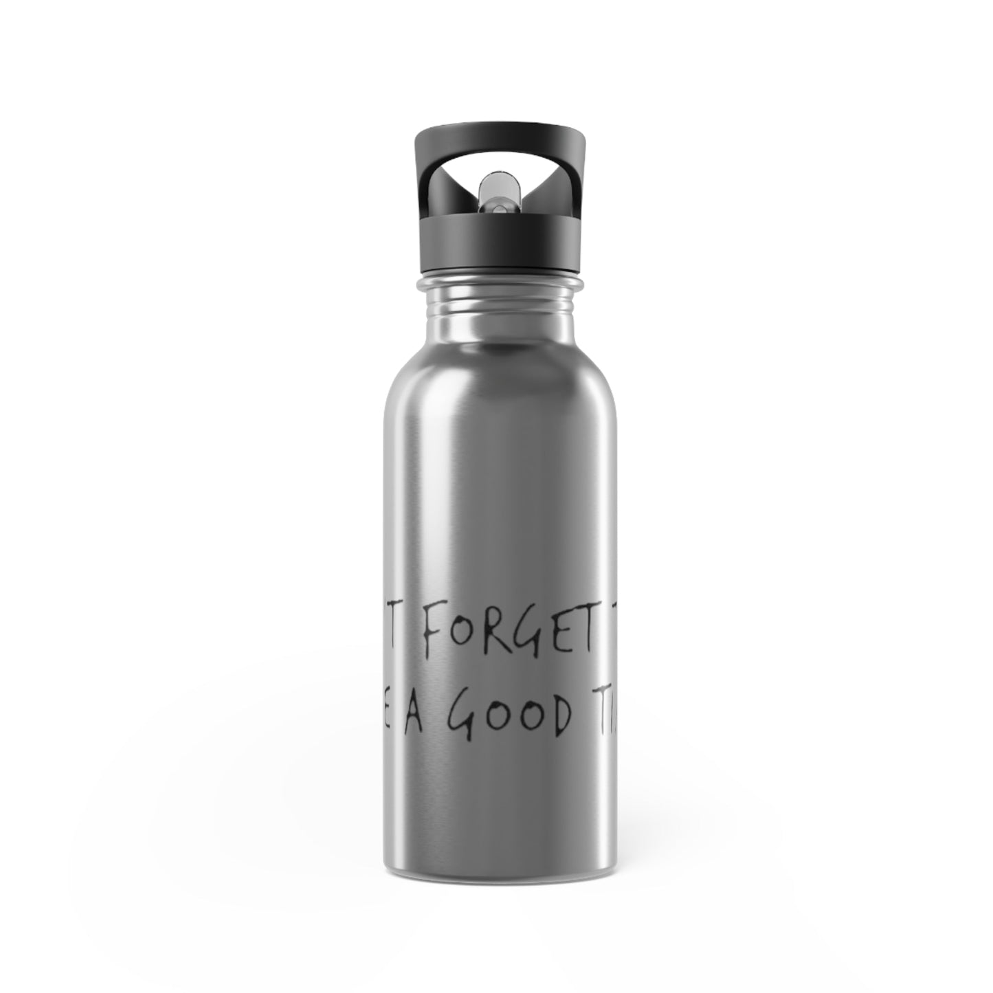 Bottle Stainless Steel Water With Straw, 20oz don't forget by Mariu del Campo. - Mariu del Campo