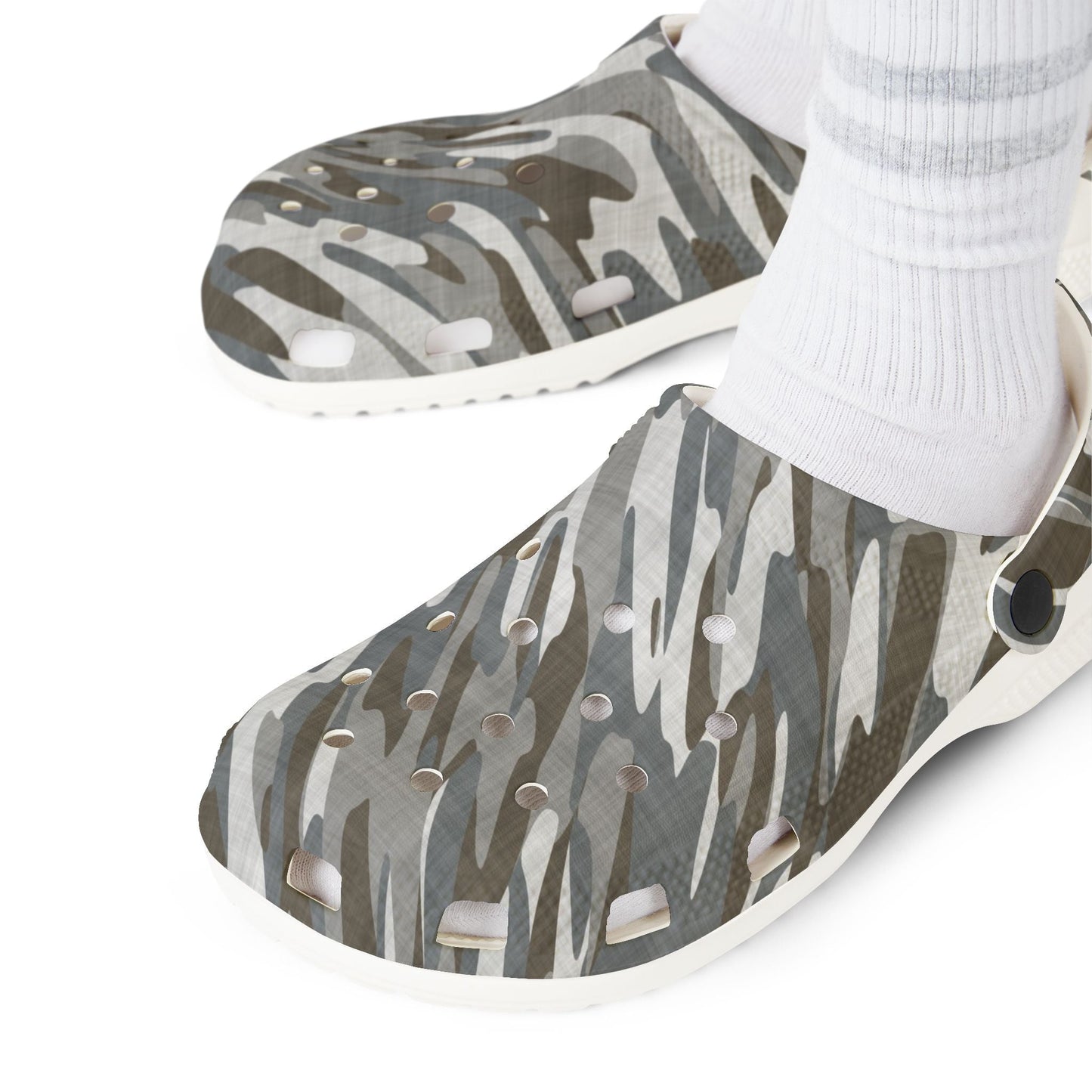 Clogs Foam EVA Rubber Shoes Camo by Mariu del Campo. - Mariu del Campo