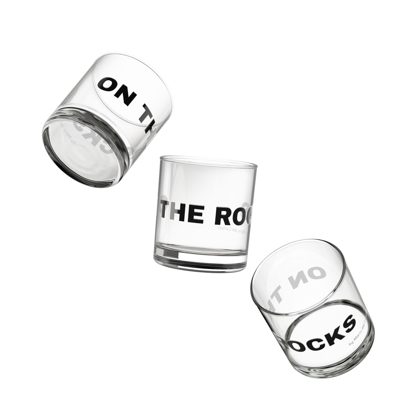 Glass Rocks 10oz on the rocks by Mariu del Campo. - Mariu del Campo