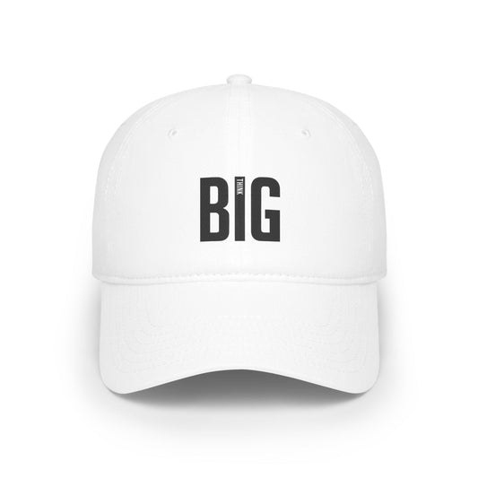 Baseball Cap Think Big Low Profile by Mariu del Campo — side profile view