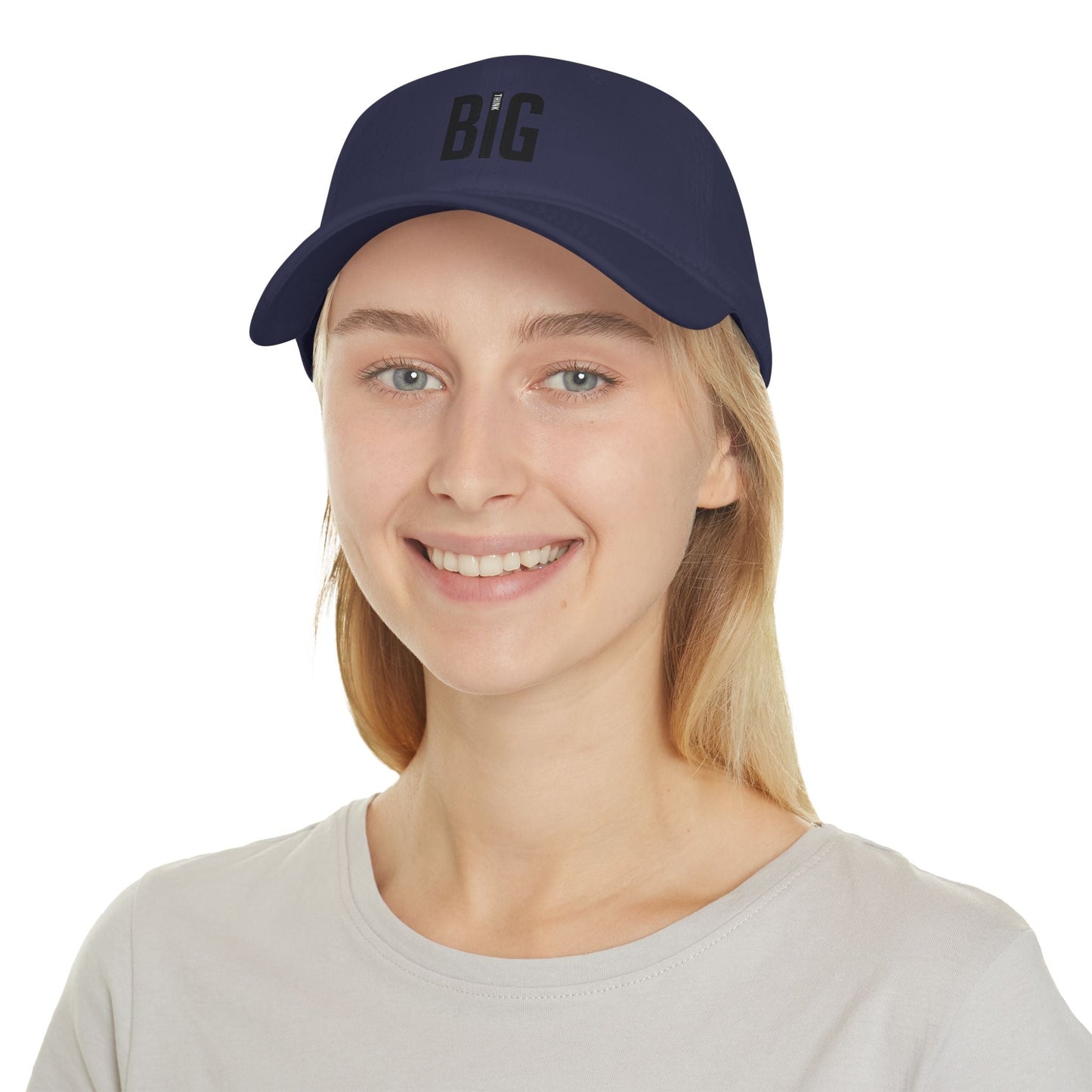 Hat Low Profile Baseball Cap Think Big by Mariu del Campo. - Mariu del Campo