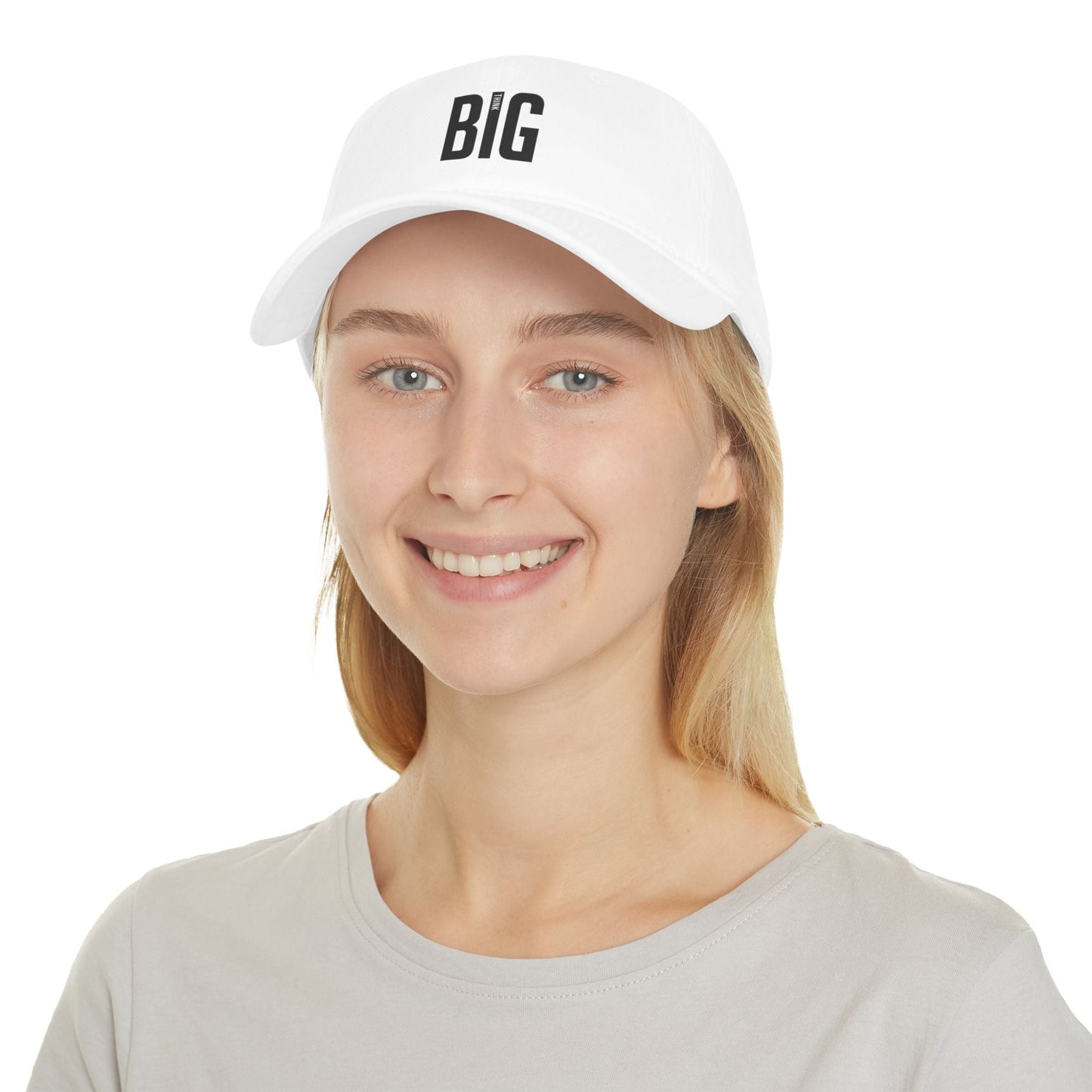 Hat Low Profile Baseball Cap Think Big by Mariu del Campo. - Mariu del Campo