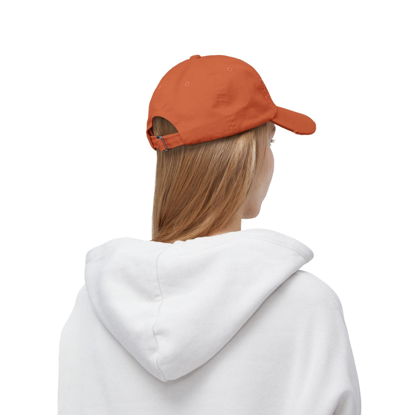 Hat Unisex Distressed Cap Love by Mariu del Campo. - Mariu del Campo