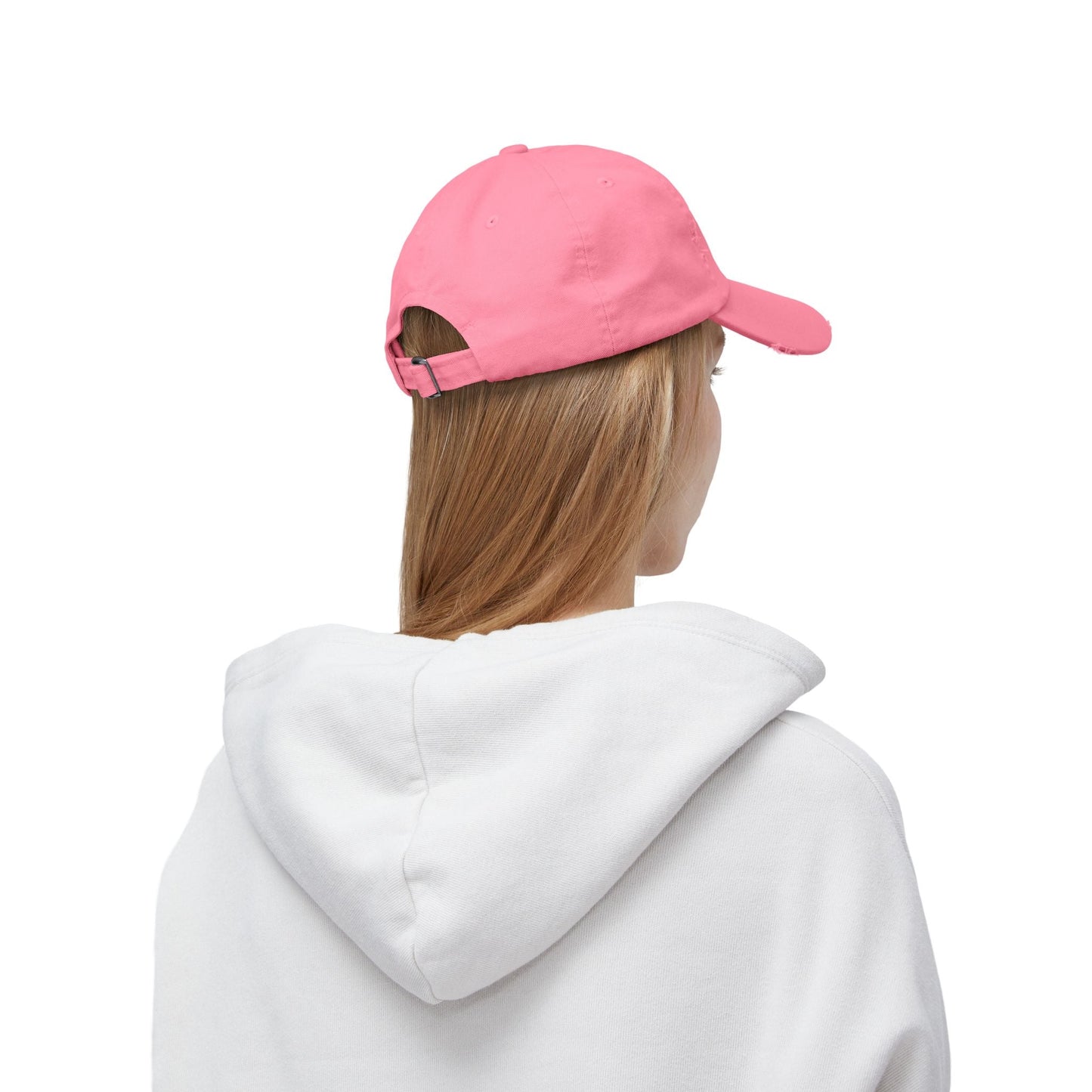 Hat Unisex Distressed Cap Love by Mariu del Campo. - Mariu del Campo