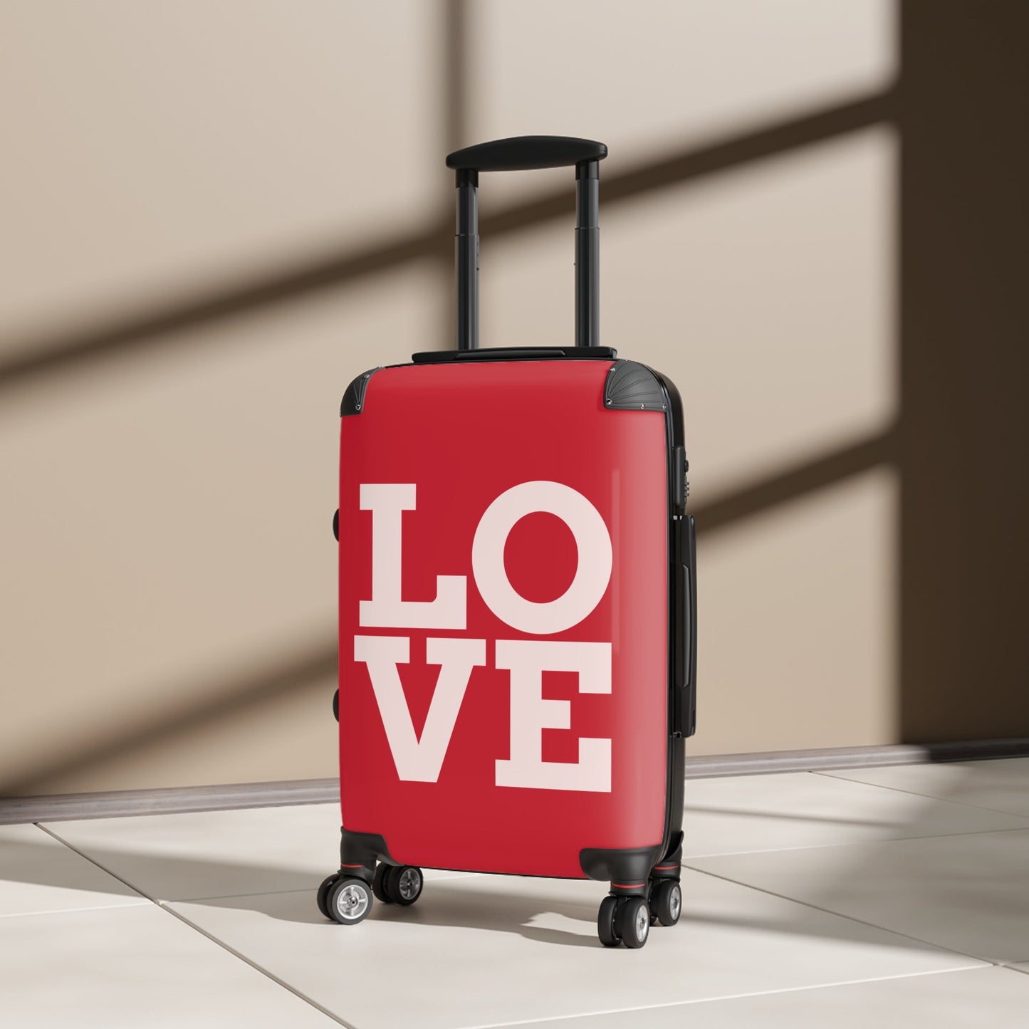 Luggage Suitcase love in dark red by Mariu del Campo. - Mariu del Campo