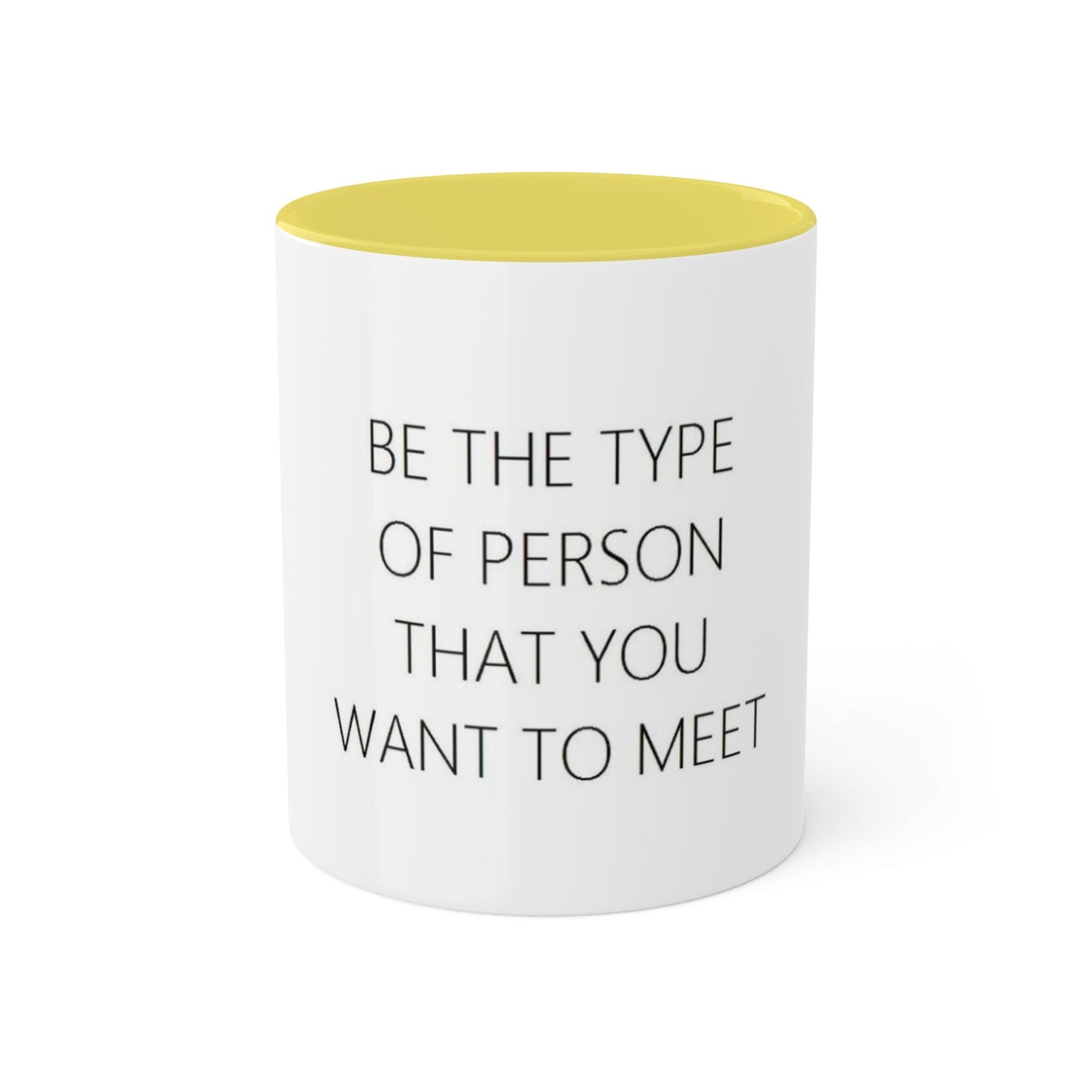 Mugs Colorful, 11oz Be by Mariu del Campo. - Mariu del Campo
