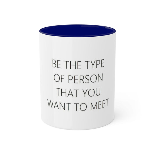 Mugs Colorful, 11oz Be by Mariu del Campo. - Mariu del Campo