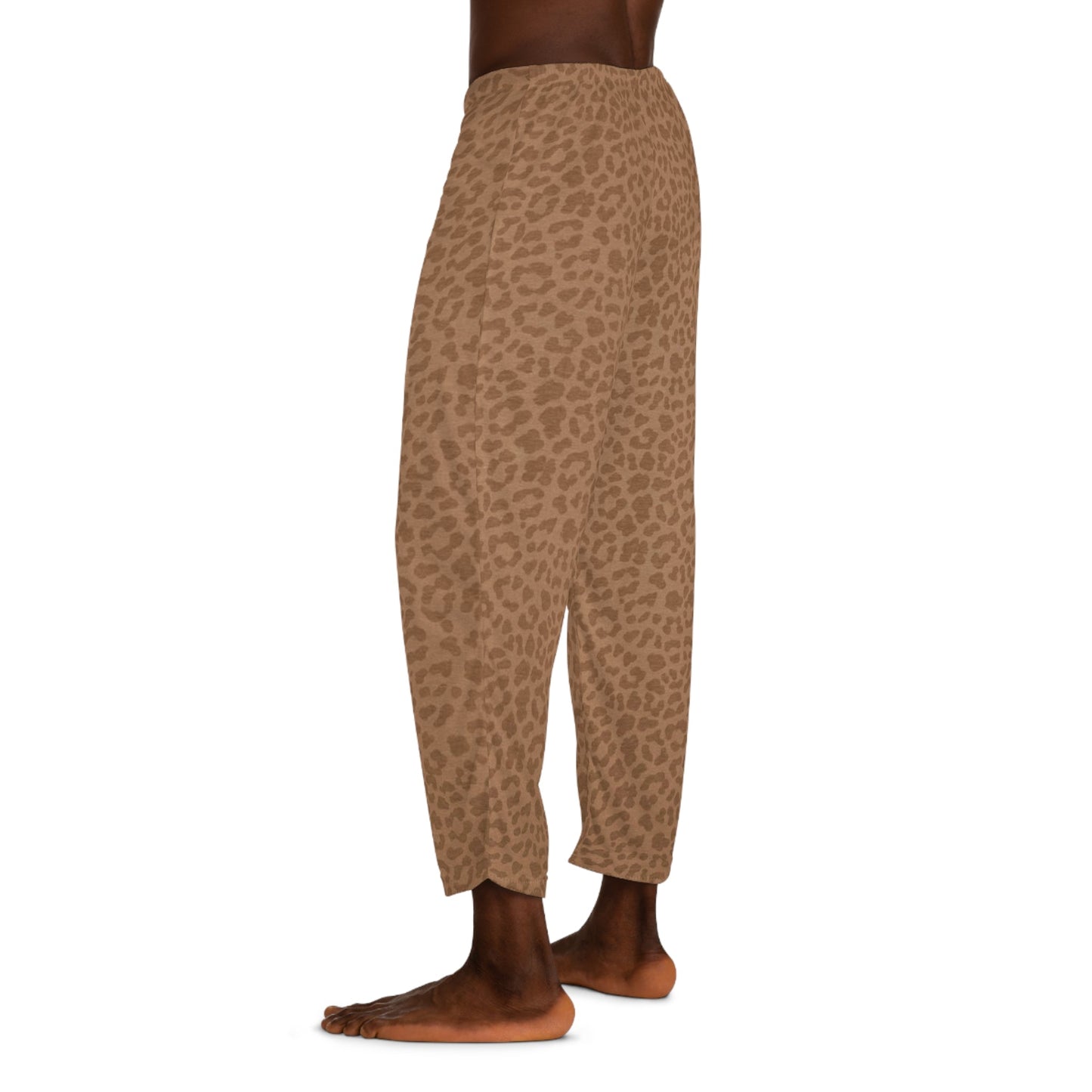 Pajama Men's Pants brown leopard by Mariu del Campo. - Mariu del Campo