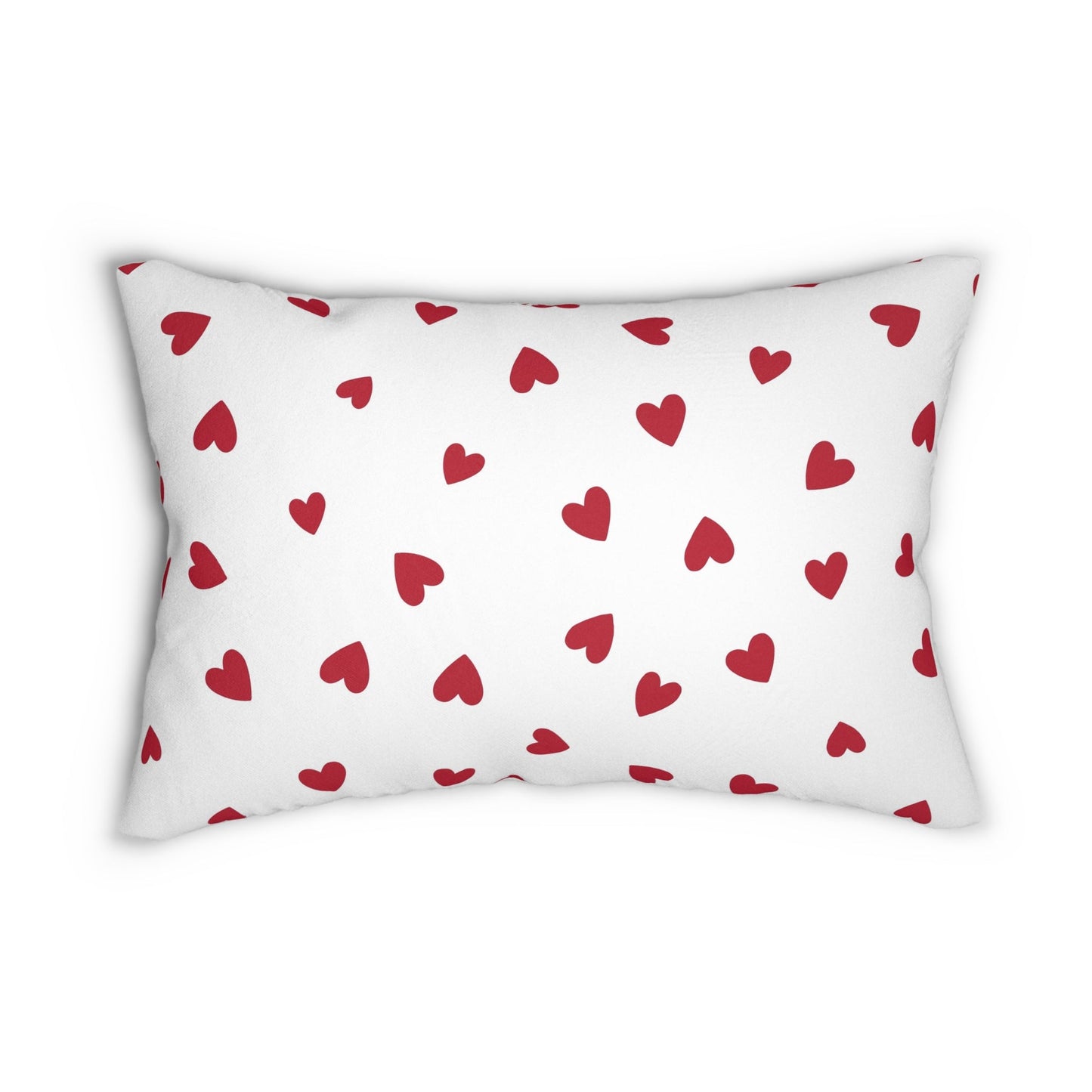Pillow Spun Polyester Lumbar heart by Mariu del Campo. - Mariu del Campo