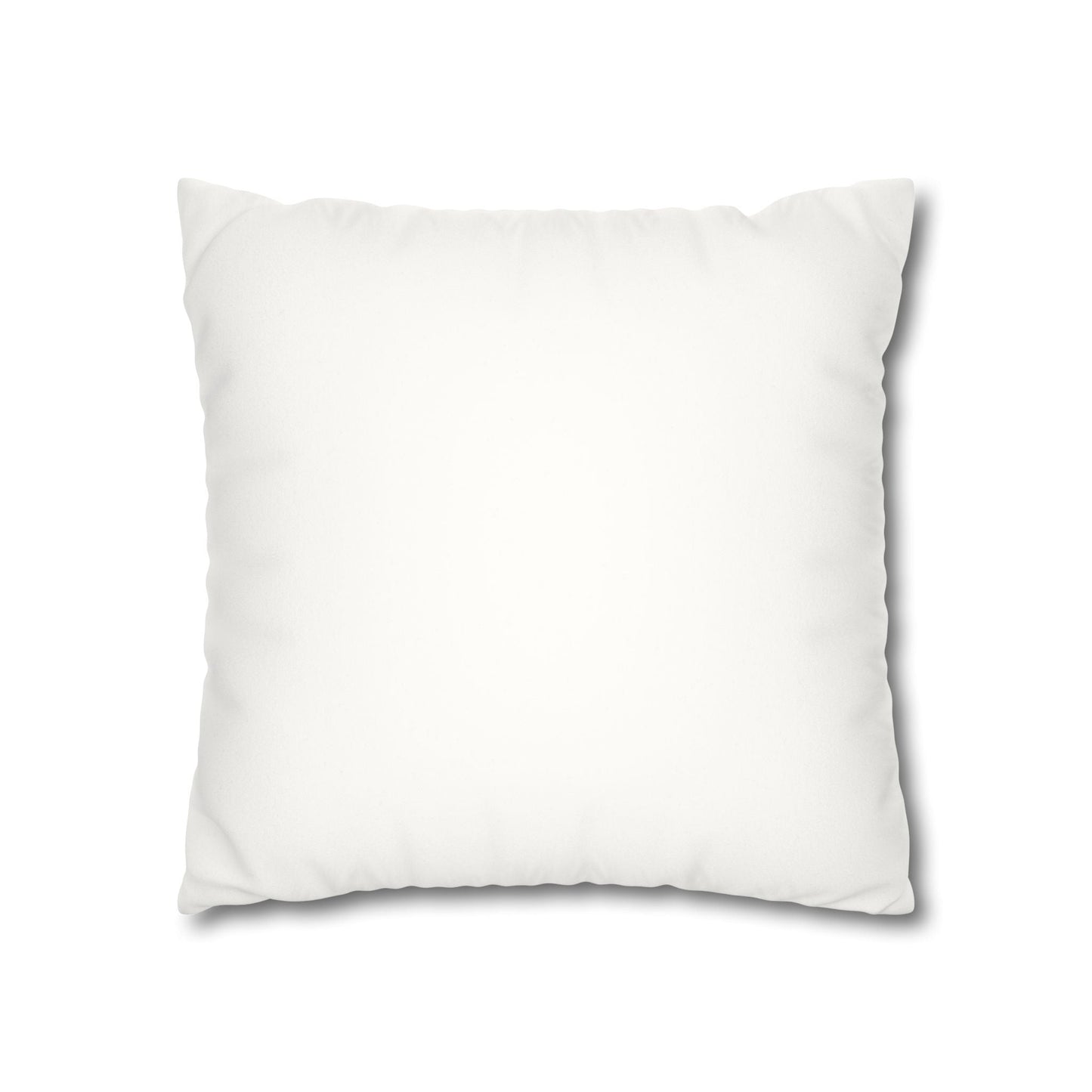 Pillowcase Faux Suede Square Enjoy Today by Mariu del Campo. - Mariu del Campo