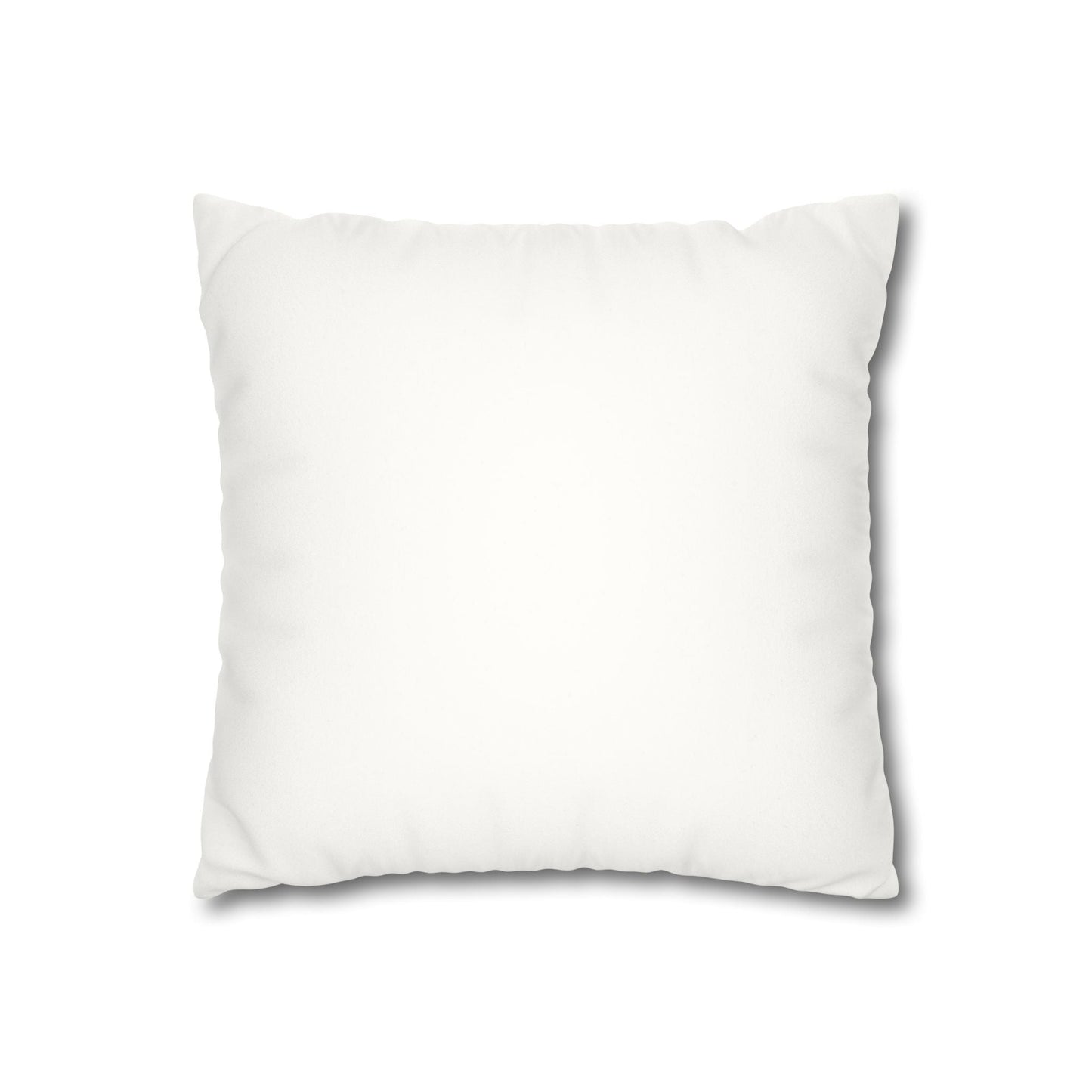 Pillowcase Faux Suede Square Enjoy Today by Mariu del Campo. - Mariu del Campo