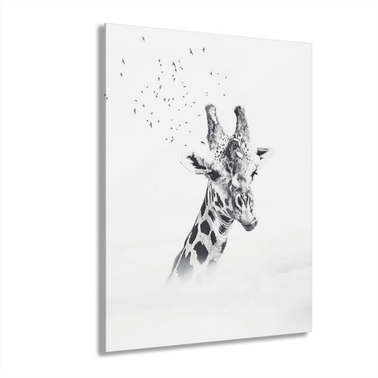 Prints Acrylic French Cleat Hanging - Giraffe by Mariu del Campo. - Mariu del Campo