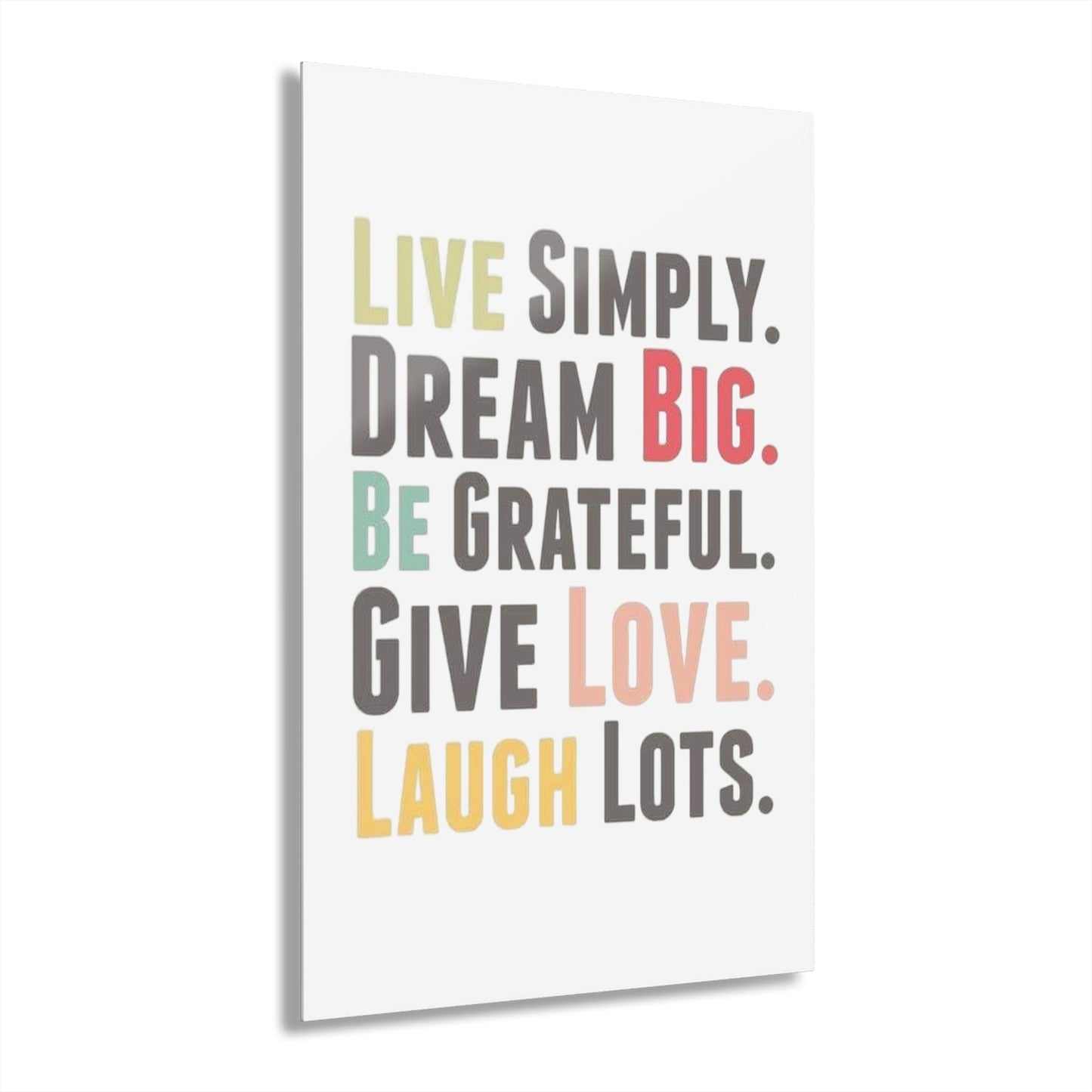 Prints Acrylic French Cleat Hanging Live Simply by Mariu del Campo. - Mariu del Campo