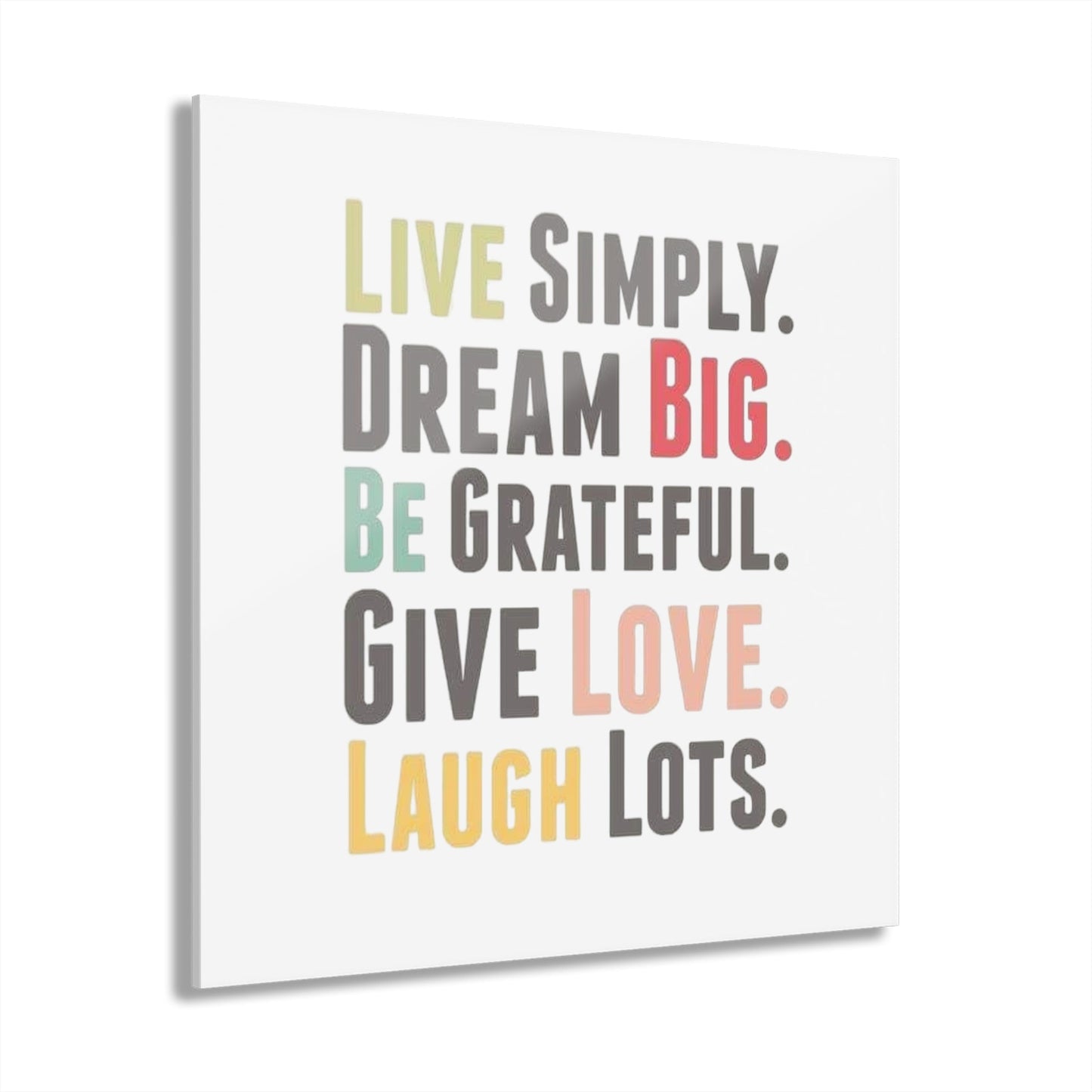 Prints Acrylic French Cleat Hanging Live Simply by Mariu del Campo. - Mariu del Campo