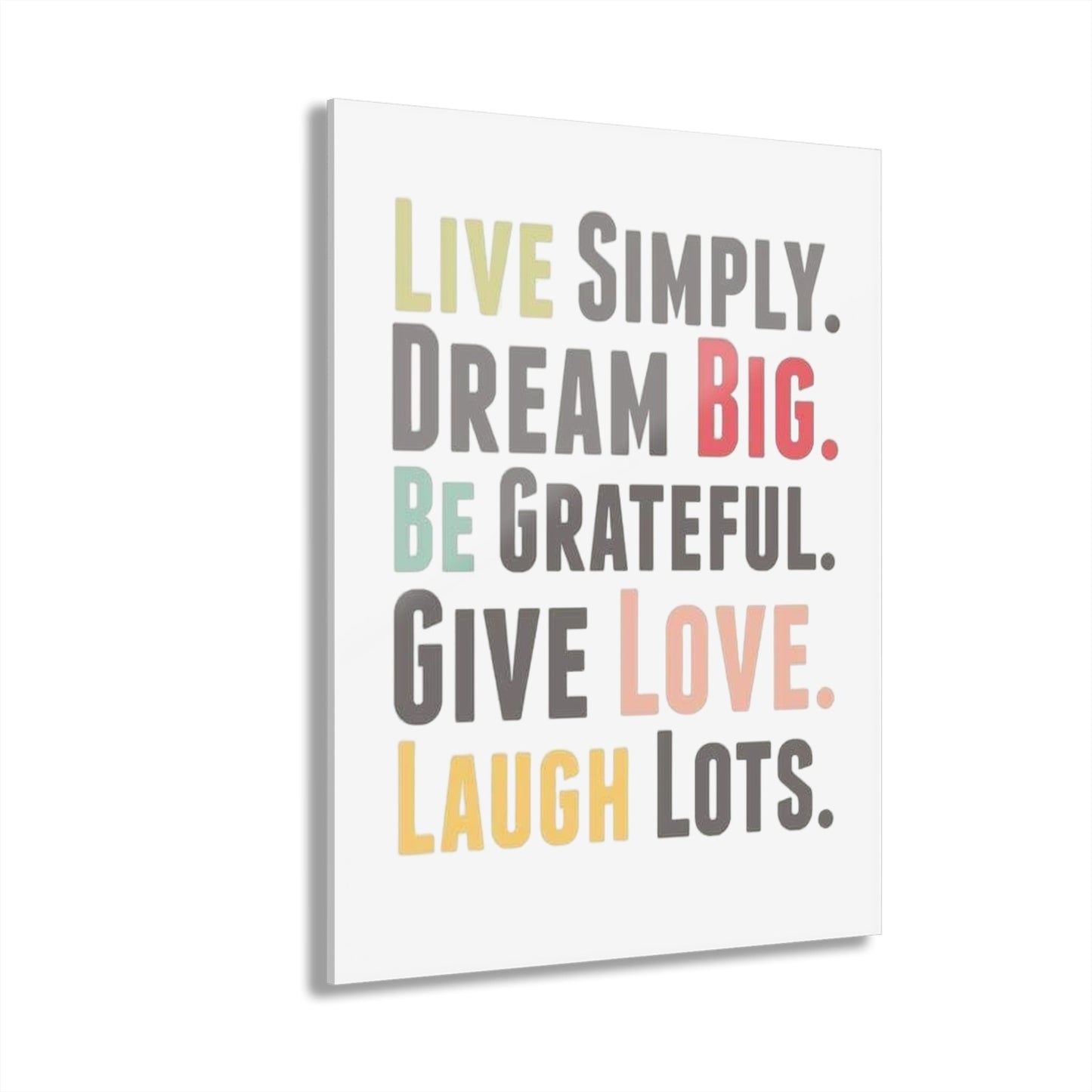 Prints Acrylic French Cleat Hanging Live Simply by Mariu del Campo. - Mariu del Campo