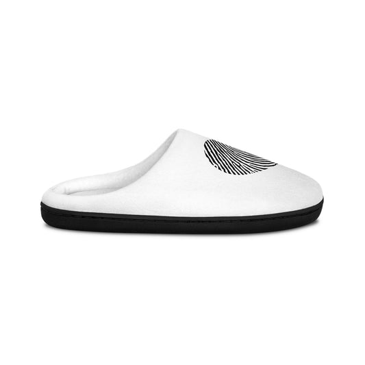Slippers Women's Indoor Fingerprint Heart by Mariu del Campo — sole view and size guide